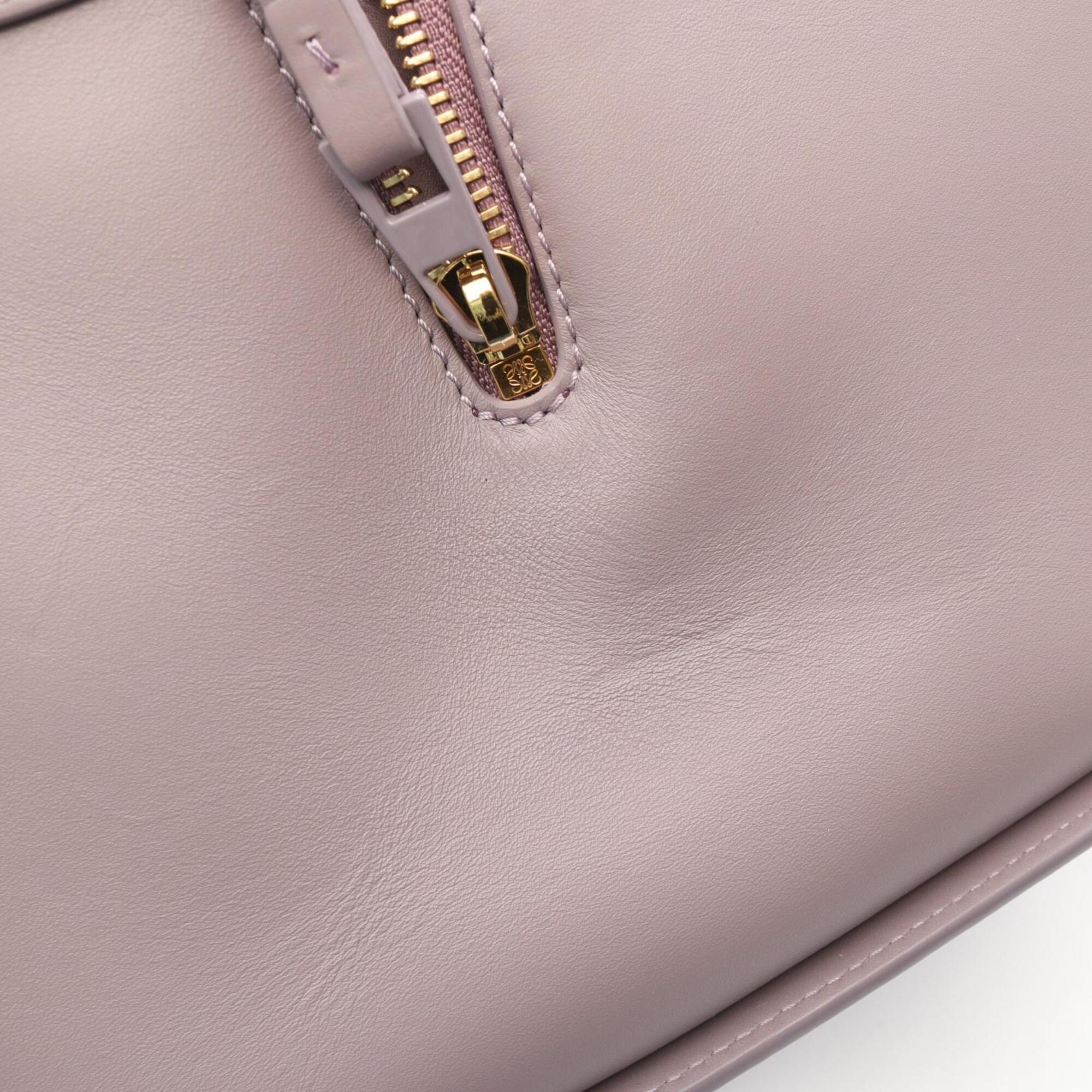 Loewe Purple Leather Handbag (Pre-Owned)
