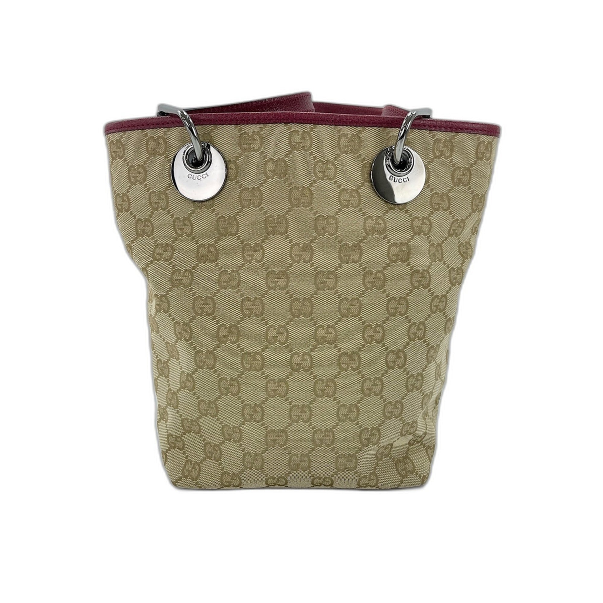 Gucci Beige Gg Canvas Tote Bag (Pre-Owned)