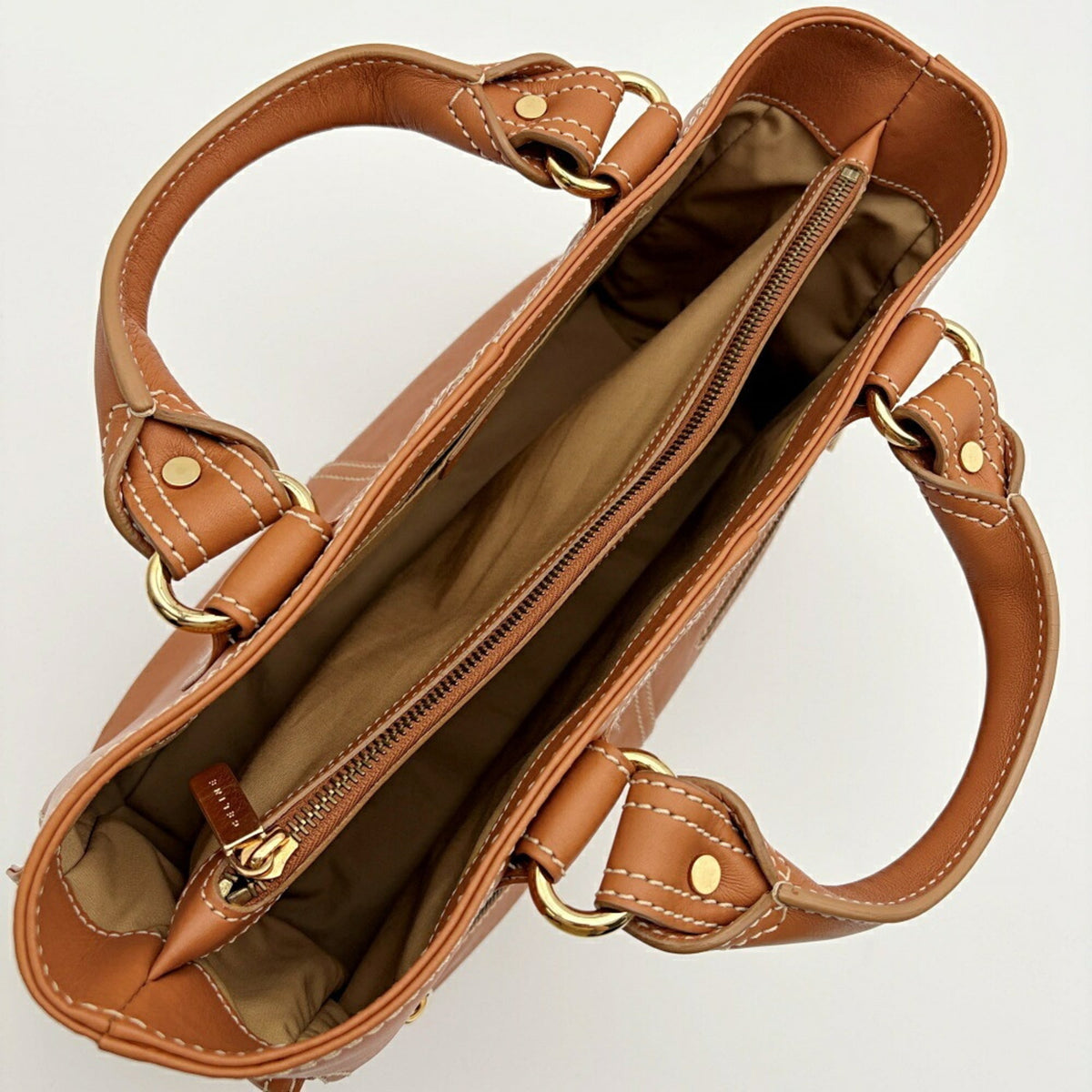 Celine Brown Camel Leather Handbag (Pre-Owned)