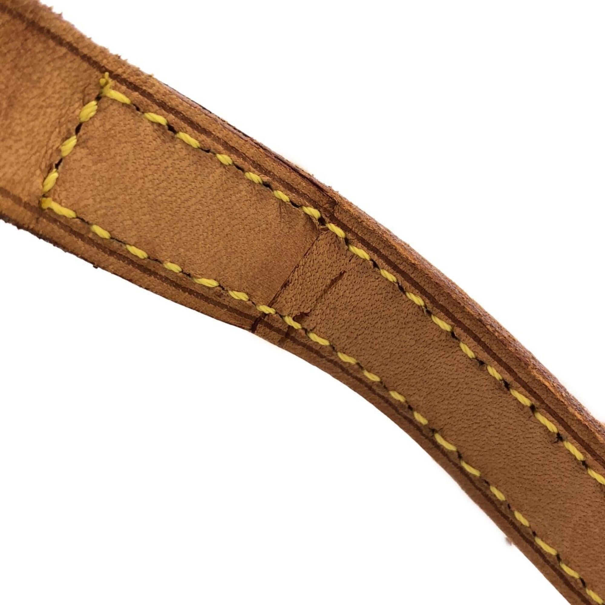Louis Vuitton Marron Coated Canvas Shoulder Bag (Pre-Owned)