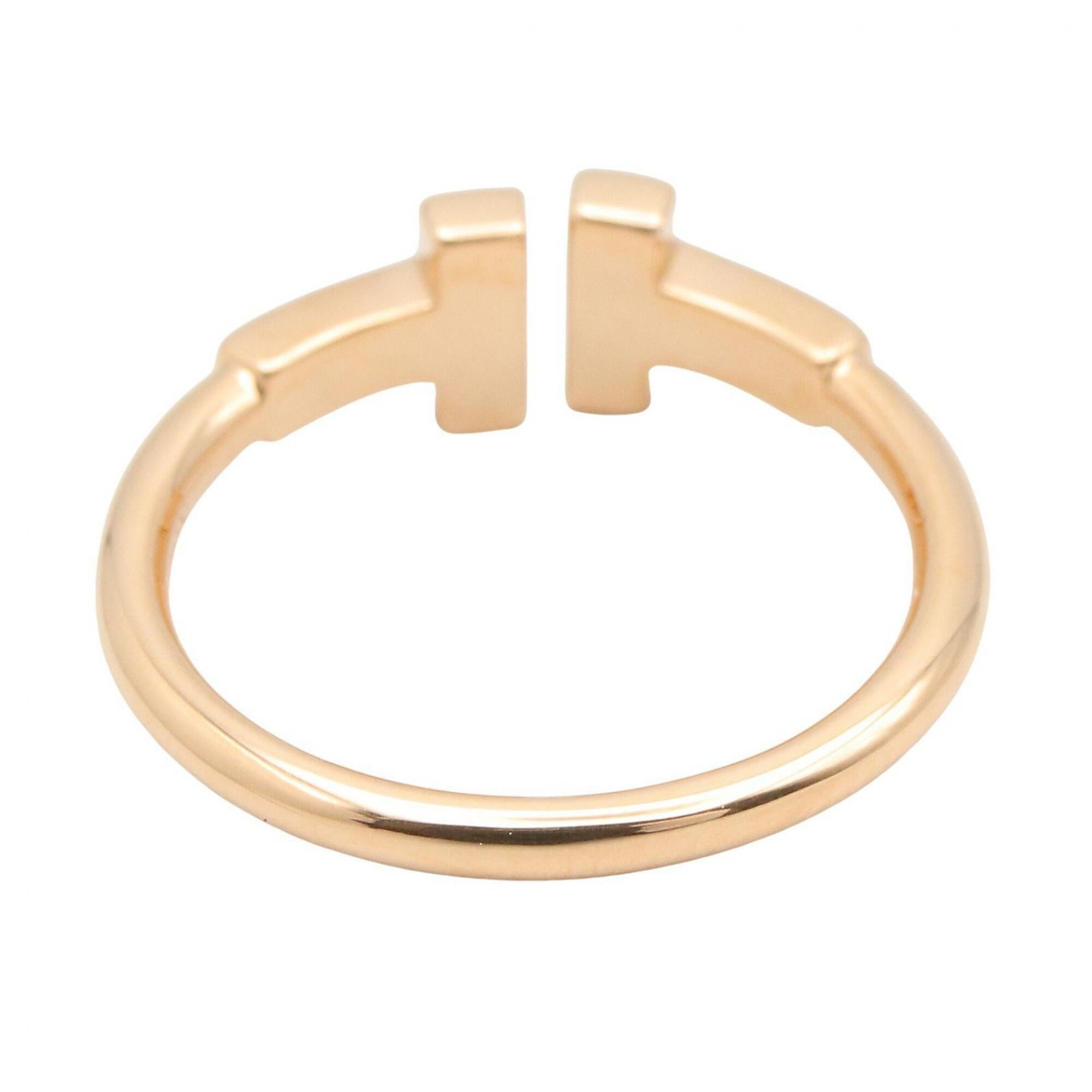 Tiffany Gold Clear Pink Gold (18K) Band Ring (Pre-Owned)