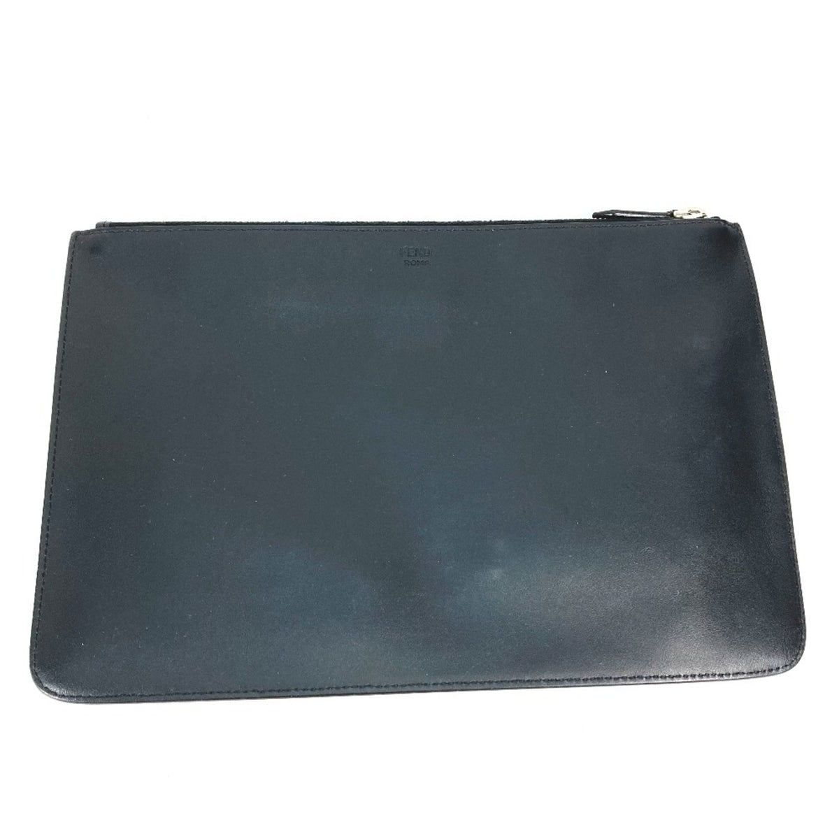 Fendi Black Leather Clutch Bag (Pre-Owned)