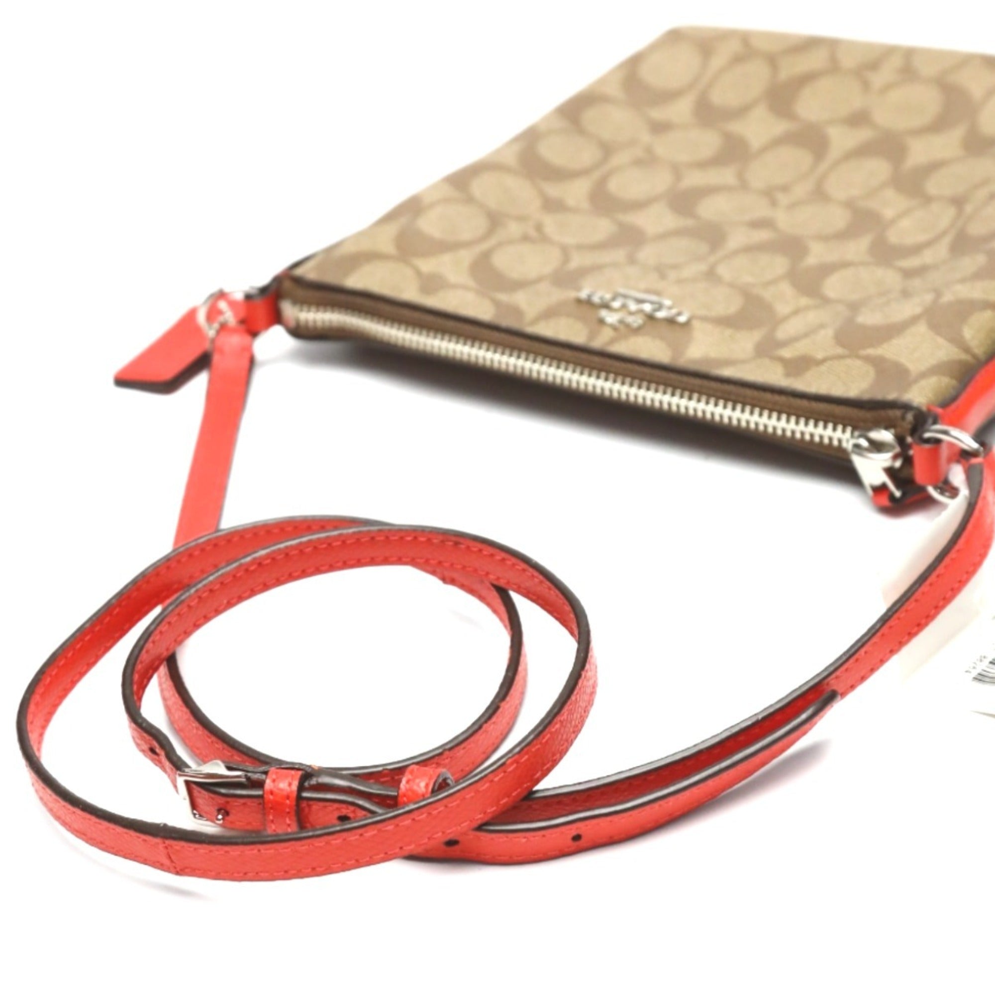 Coach Brown Canvas Leather Shoulder Bag (Pre-Owned)