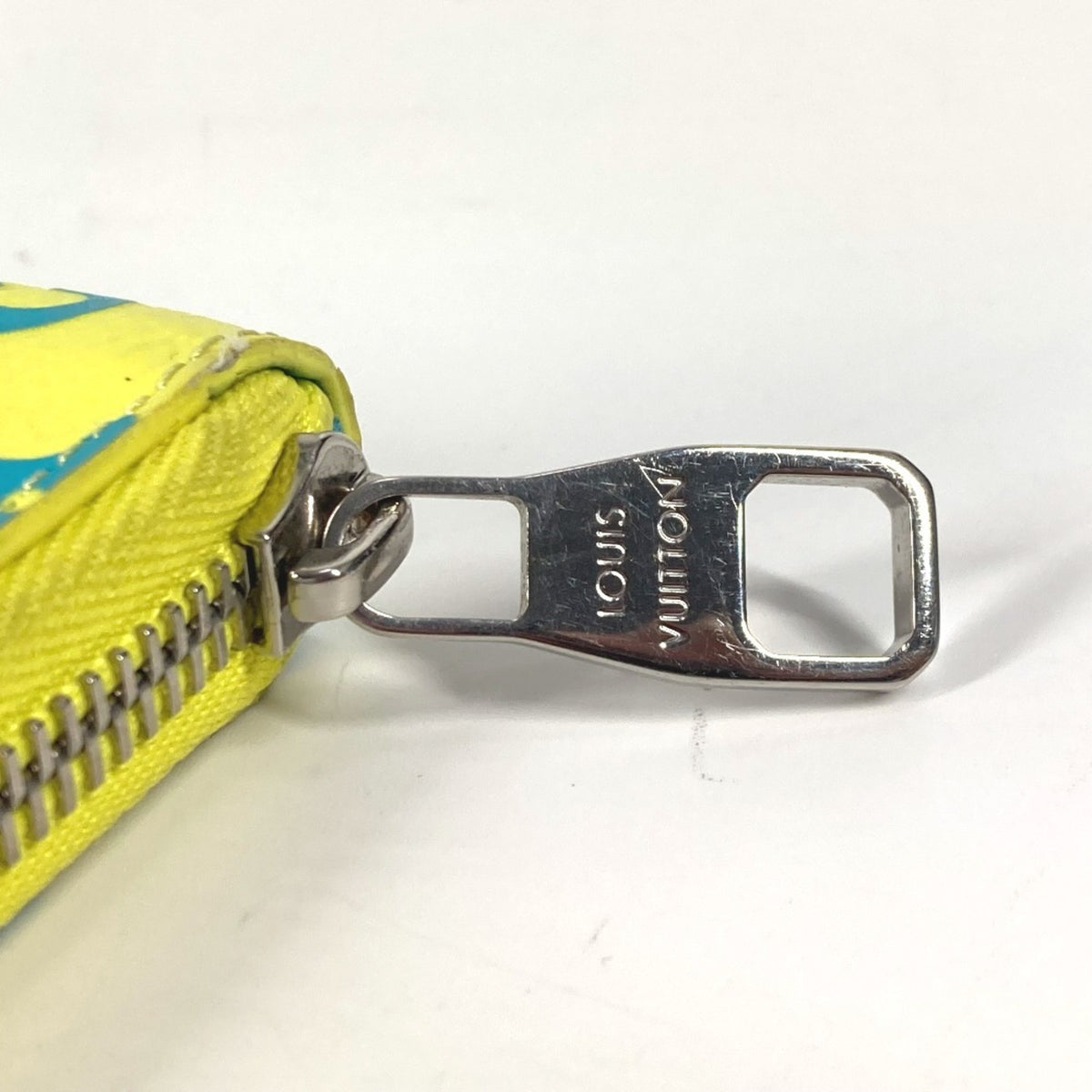 Louis Vuitton Monogram Blue Yellow Monogram Leather Long Wallet (Bi-Fold) (Pre-Owned)
