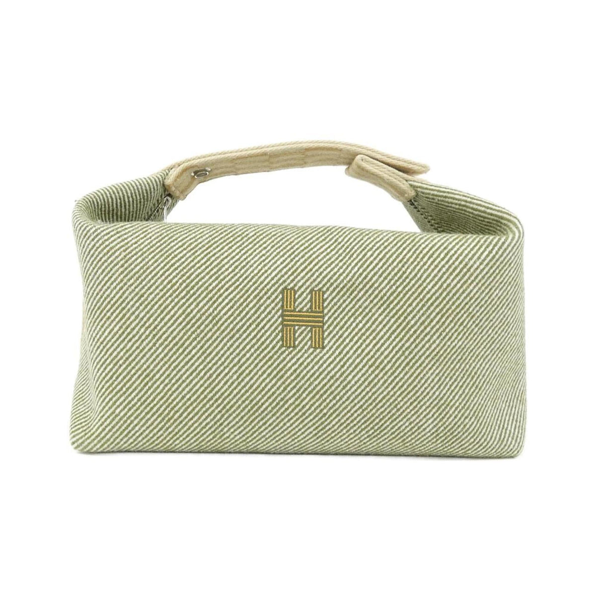 Hermes Green Wool Handbag Pouch (Pre-Owned)