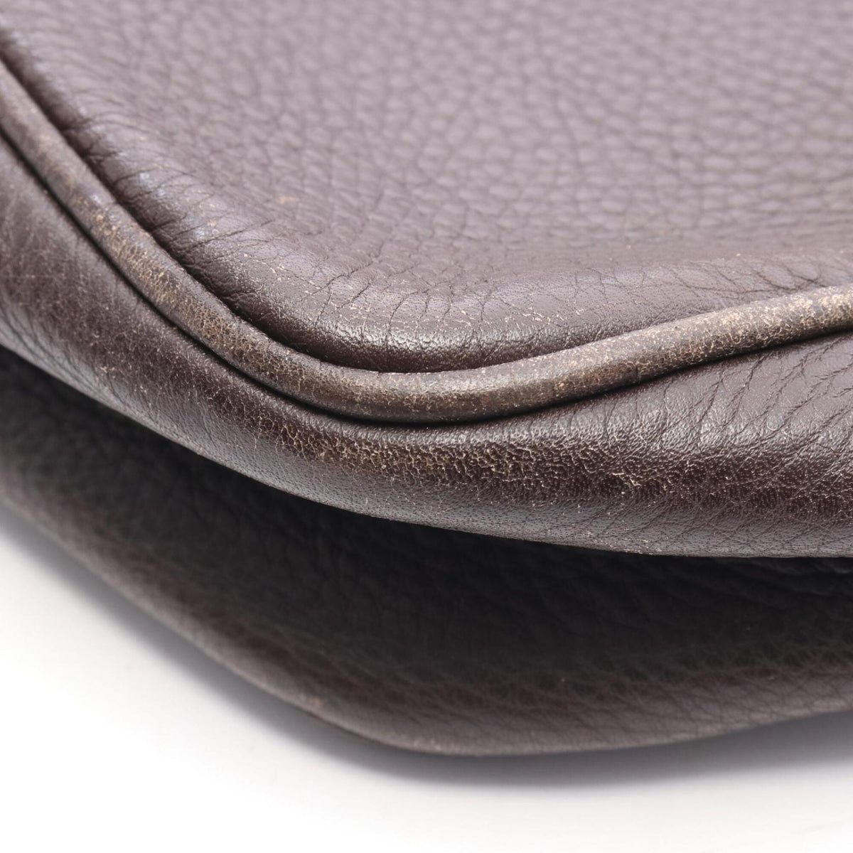 Gucci Brown Leather Handbag Shoulder Bag (Pre-Owned)