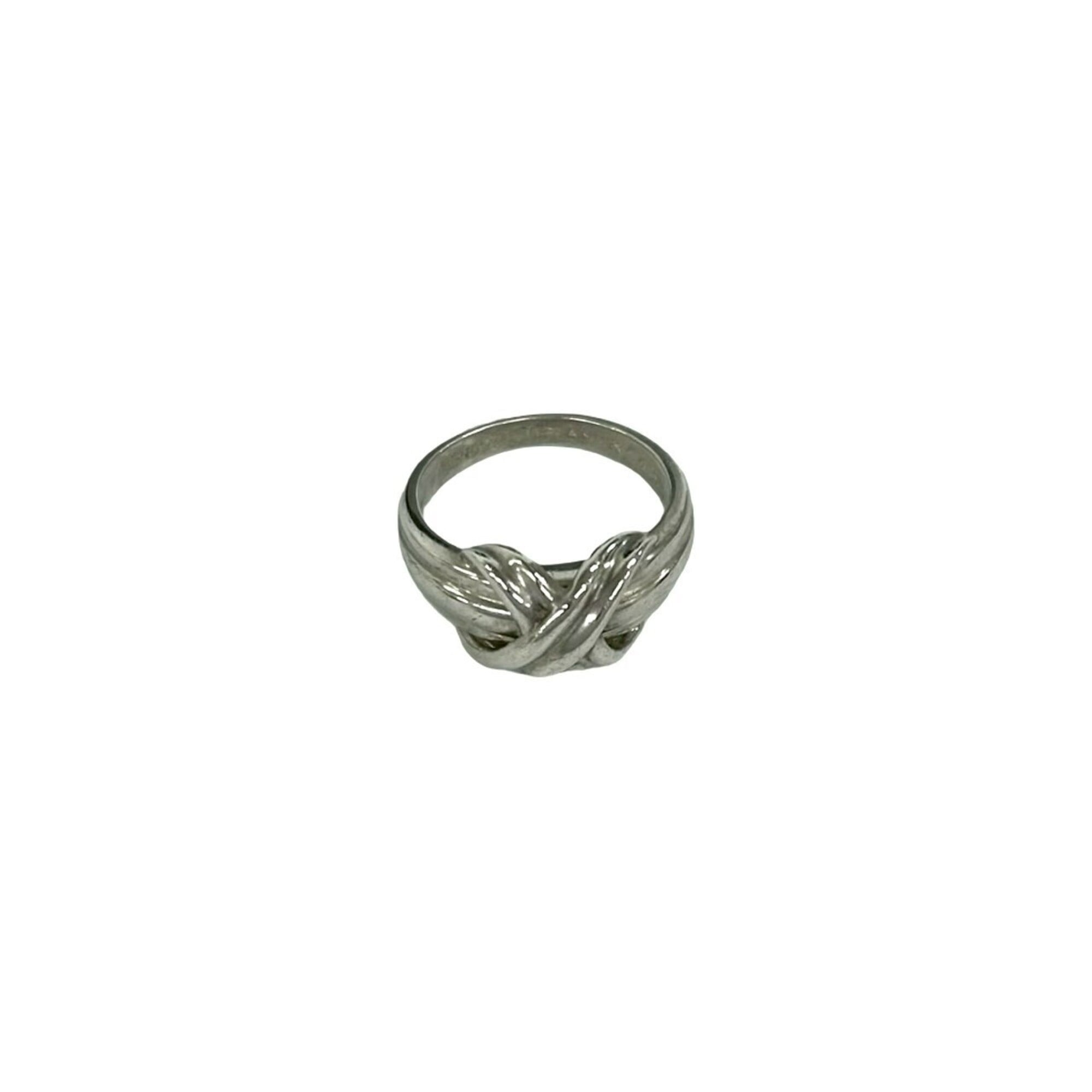 Tiffany Silver Silver 925 Band Ring (Pre-Owned)