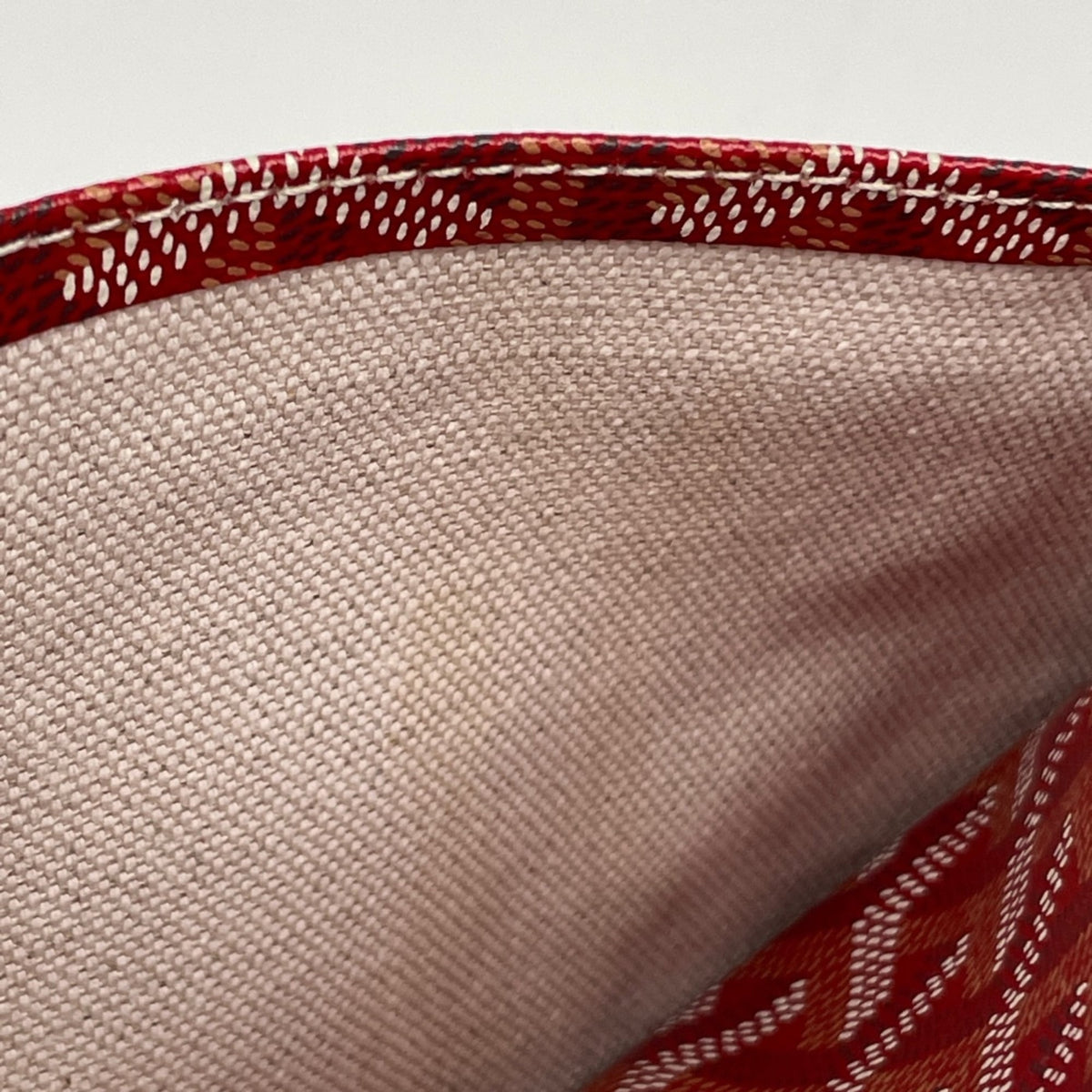 Goyard Red Color Coated Canvas Shoulder Bag (Pre-Owned)
