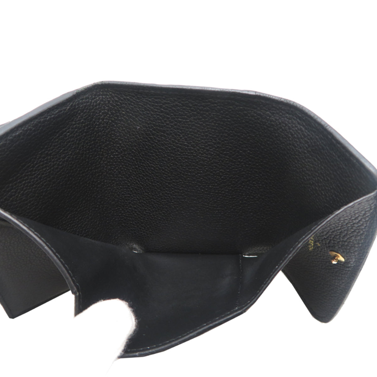 Louis Vuitton Black Noir Monogram Empreinte Wallet (Tri-Fold) (Pre-Owned)