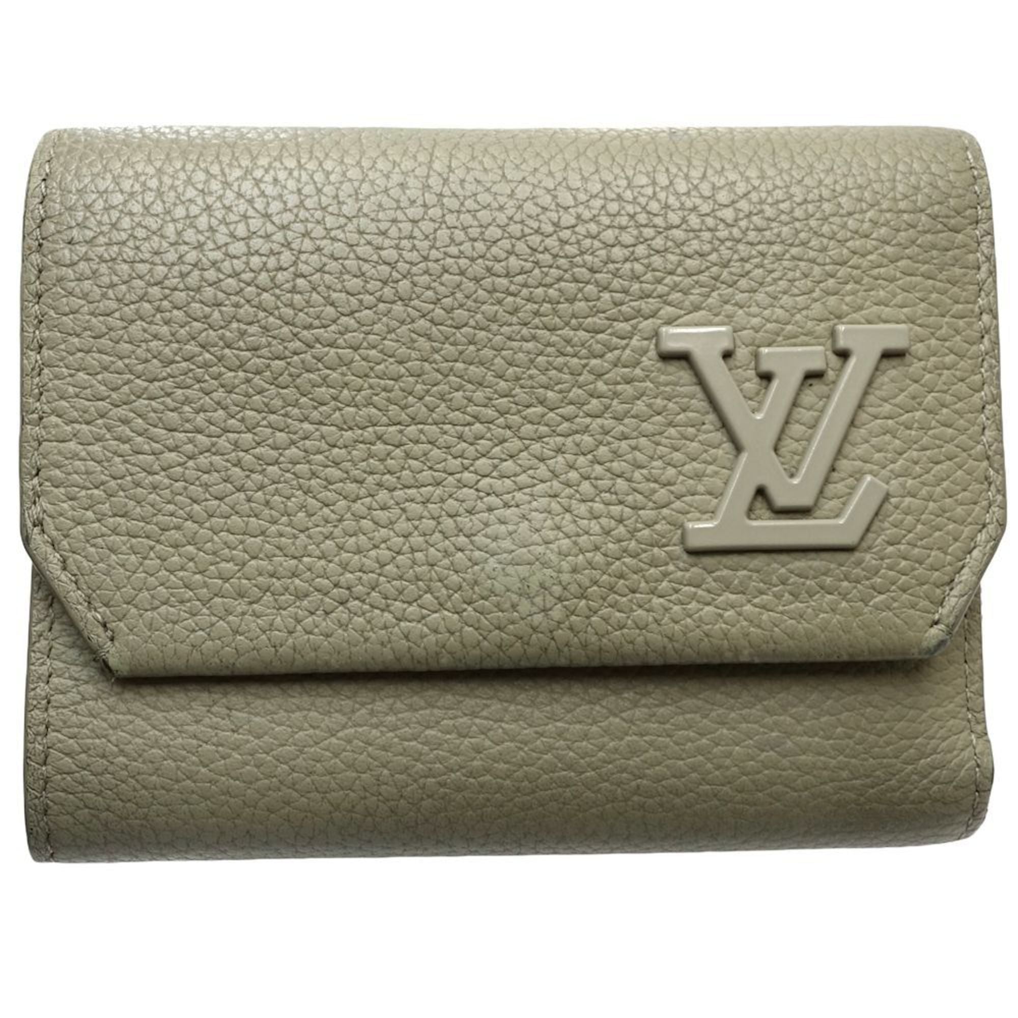 Louis Vuitton Leather Wallet (Tri-Fold) (Pre-Owned)