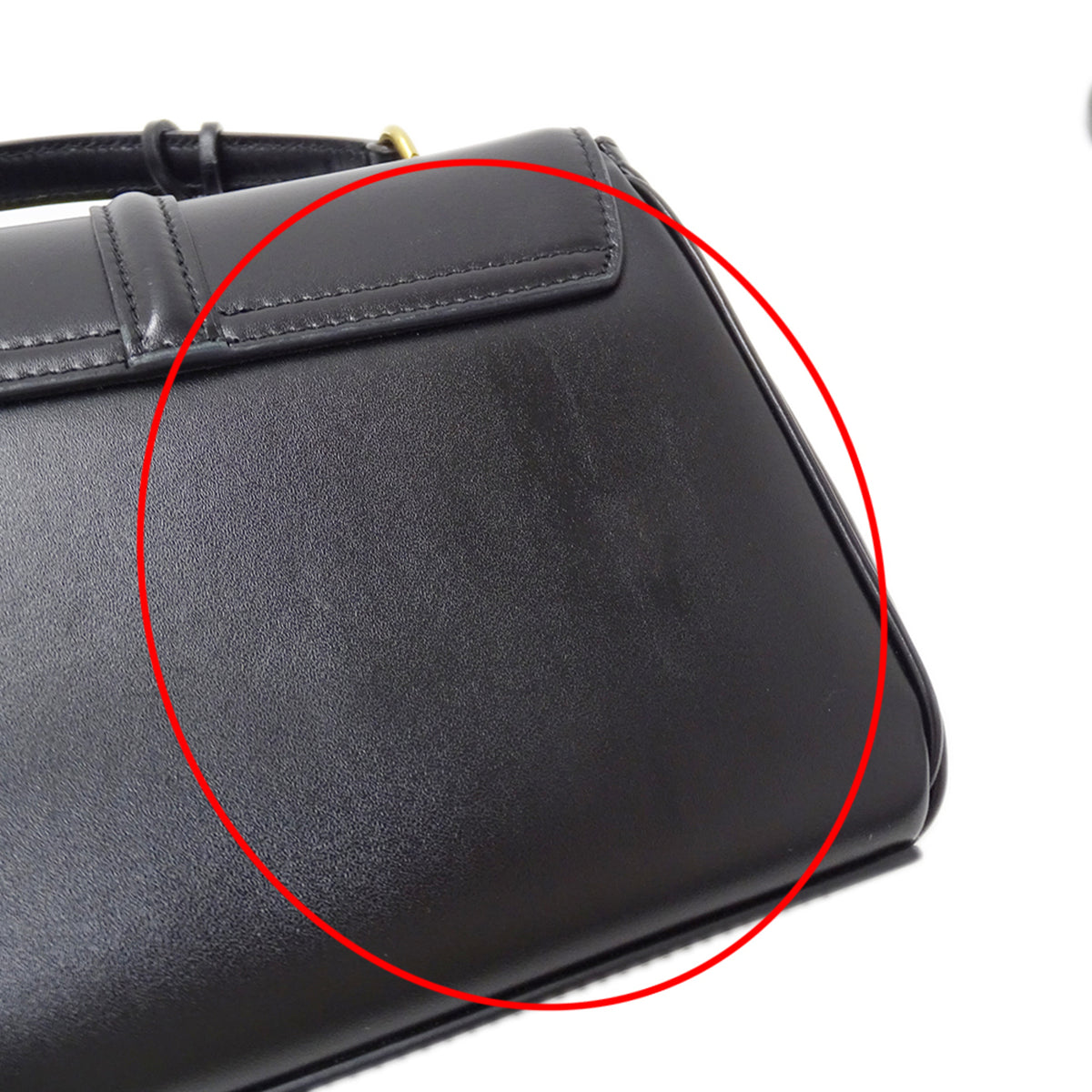 Celine Black Leather Handbag Shoulder Bag (Pre-Owned)