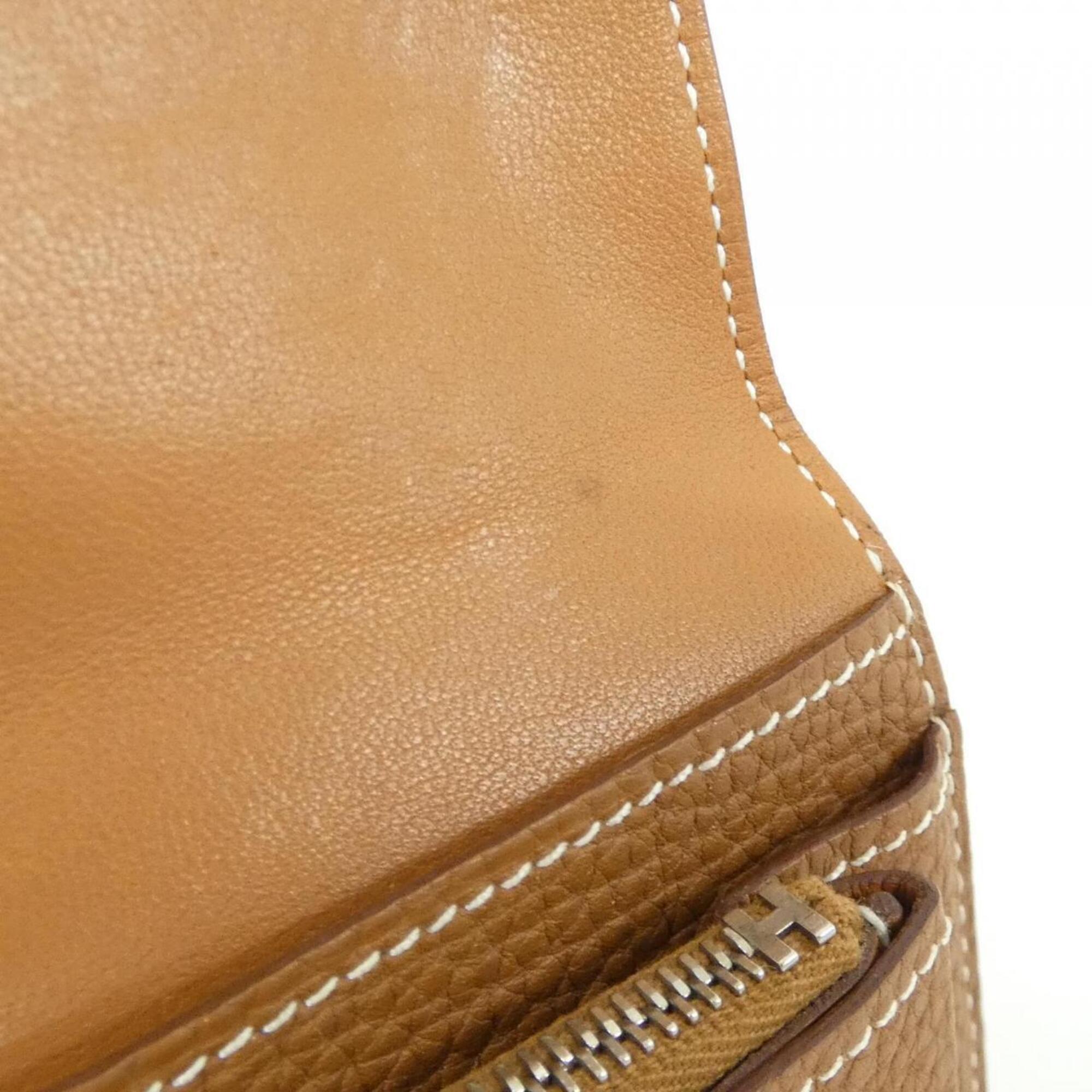 Hermes Togo Leather Long Wallet (Bi-Fold) (Pre-Owned)