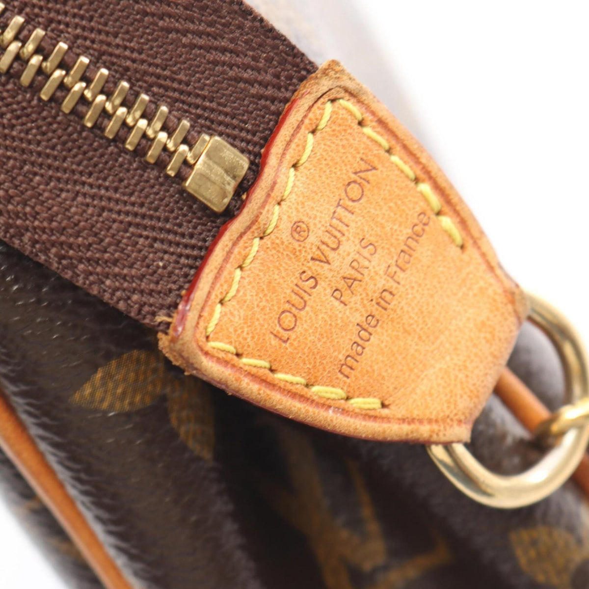 Louis Vuitton Brown Pvc Coated Canvas Leather Handbag Shoulder Bag (Pre-Owned)