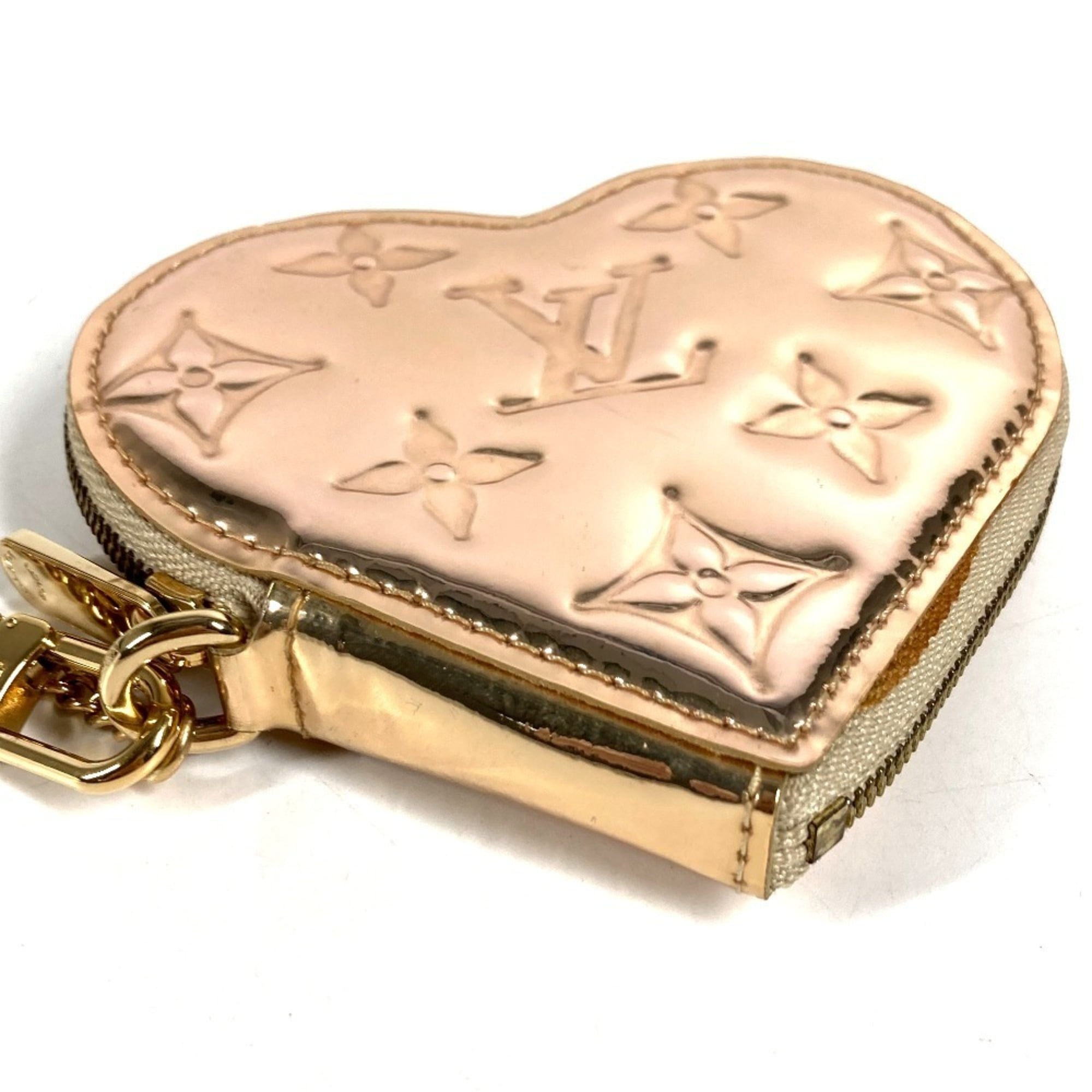 Louis Vuitton Monogram Miroir Gold Leather Coin Purse/Coin Case (Pre-Owned)