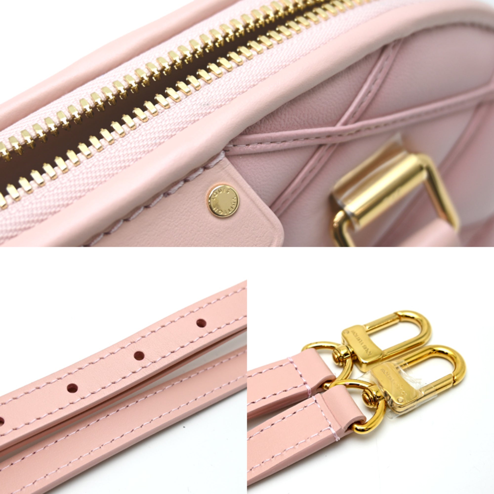 Louis Vuitton Pink Leather Shoulder Bag (Pre-Owned)