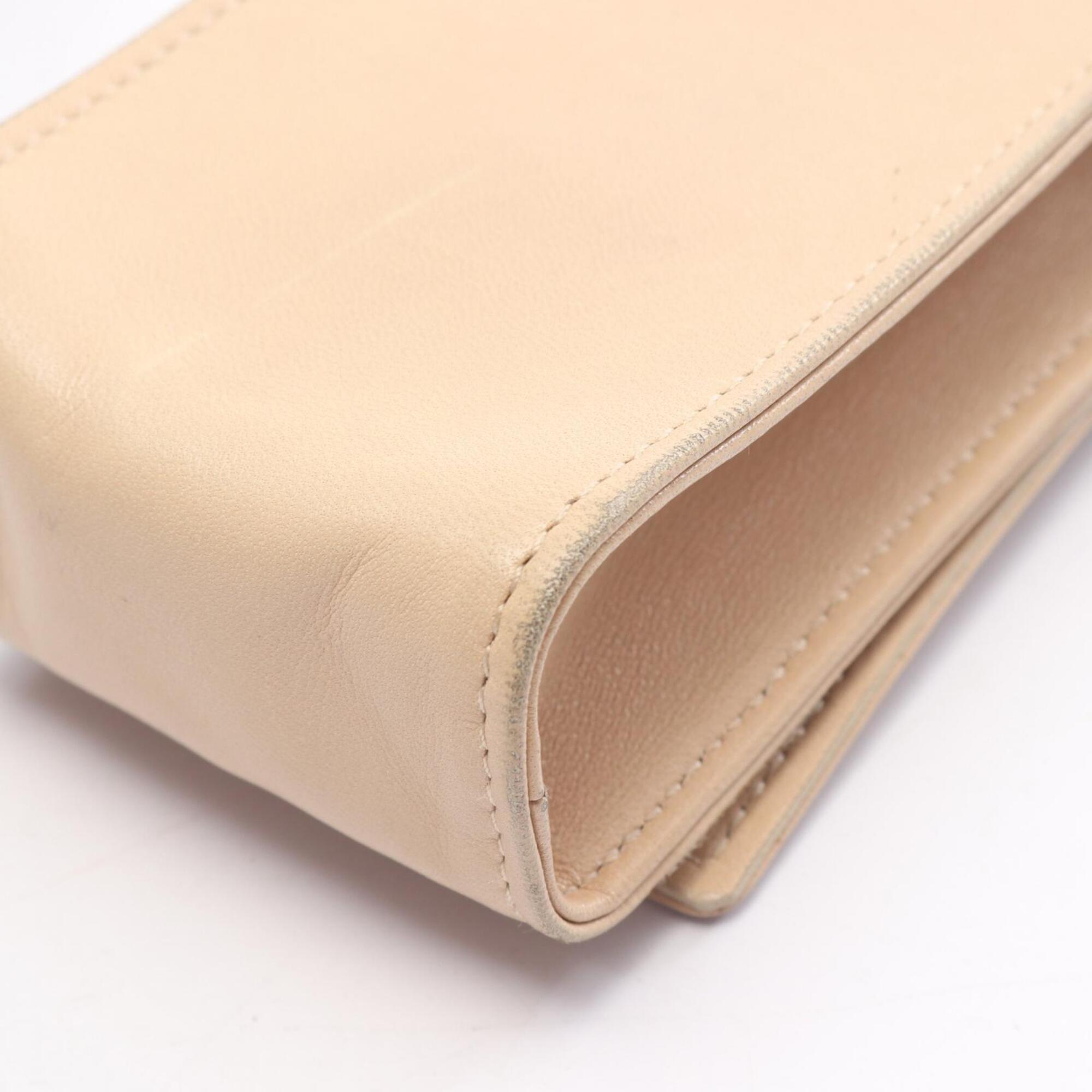 Gucci Beige Leather Handbag Shoulder Bag (Pre-Owned)