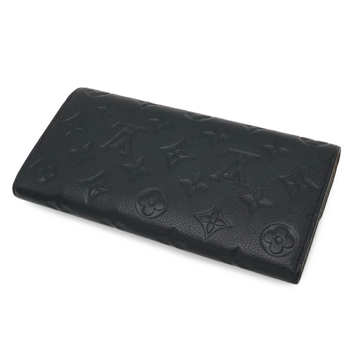Louis Vuitton Monogram Empreinte Black Noir Monogram Empreinte Long Wallet (Bi-Fold) (Pre-Owned)