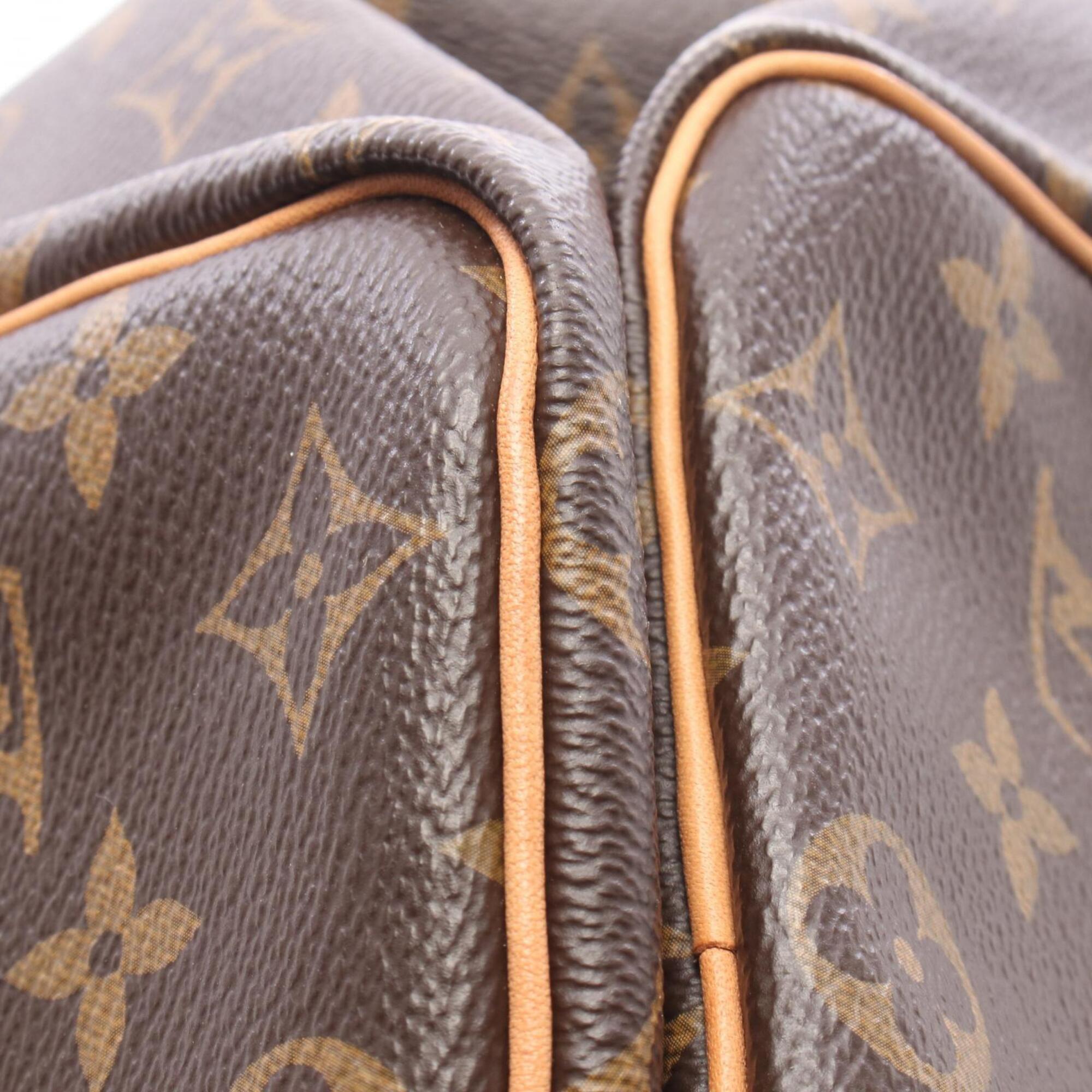 Louis Vuitton Brown Pvc Coated Canvas Leather Handbag (Pre-Owned)
