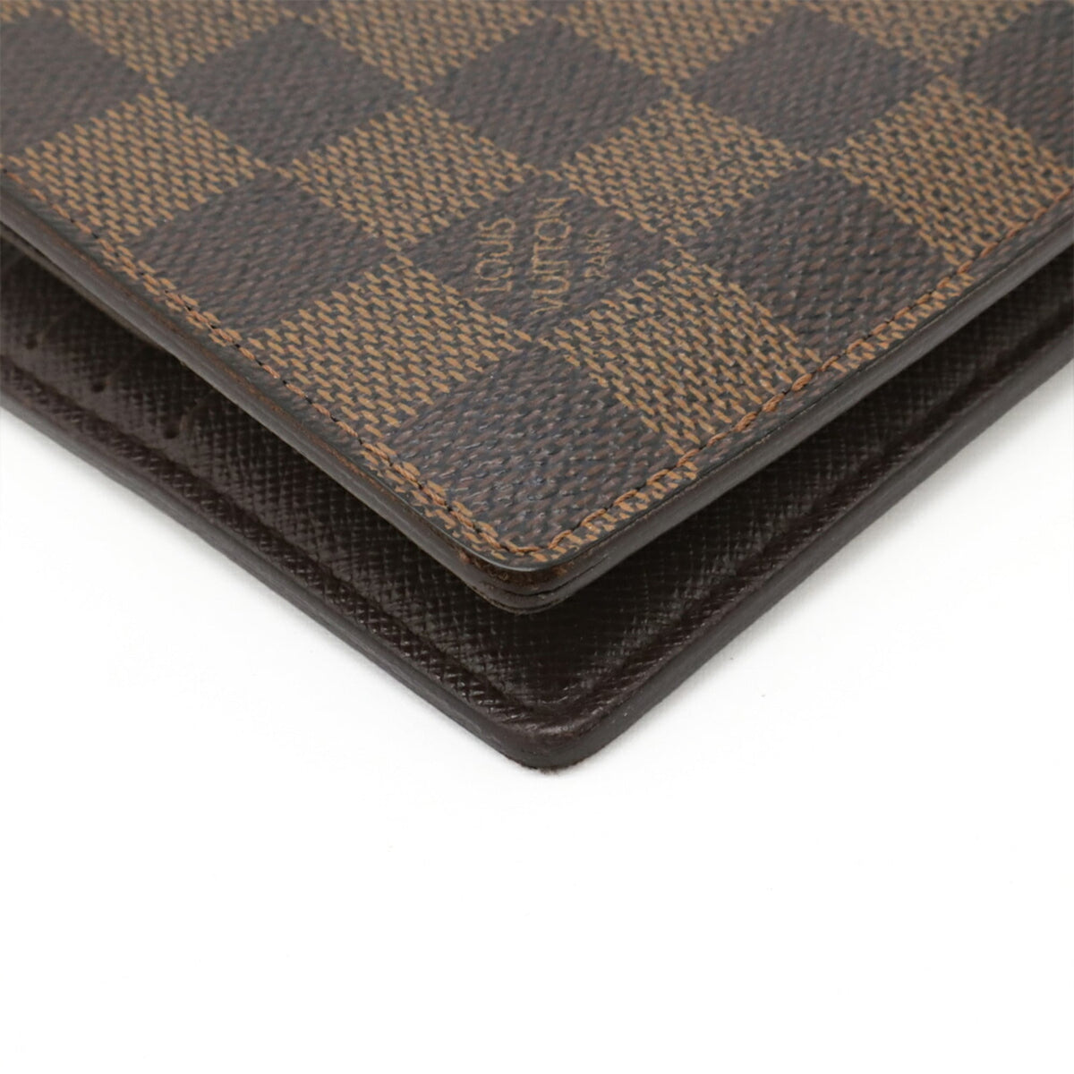 Louis Vuitton Brown Damier Canvas Wallet (Bi-Fold) (Pre-Owned)