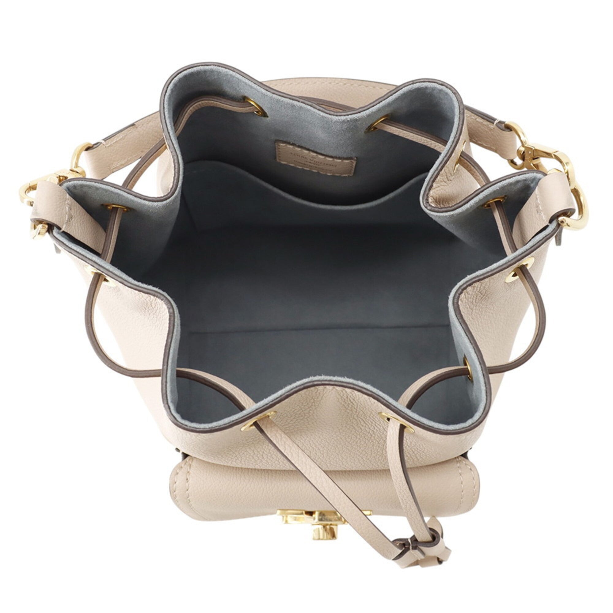 Louis Vuitton Beige Leather Handbag Shoulder Bag (Pre-Owned)