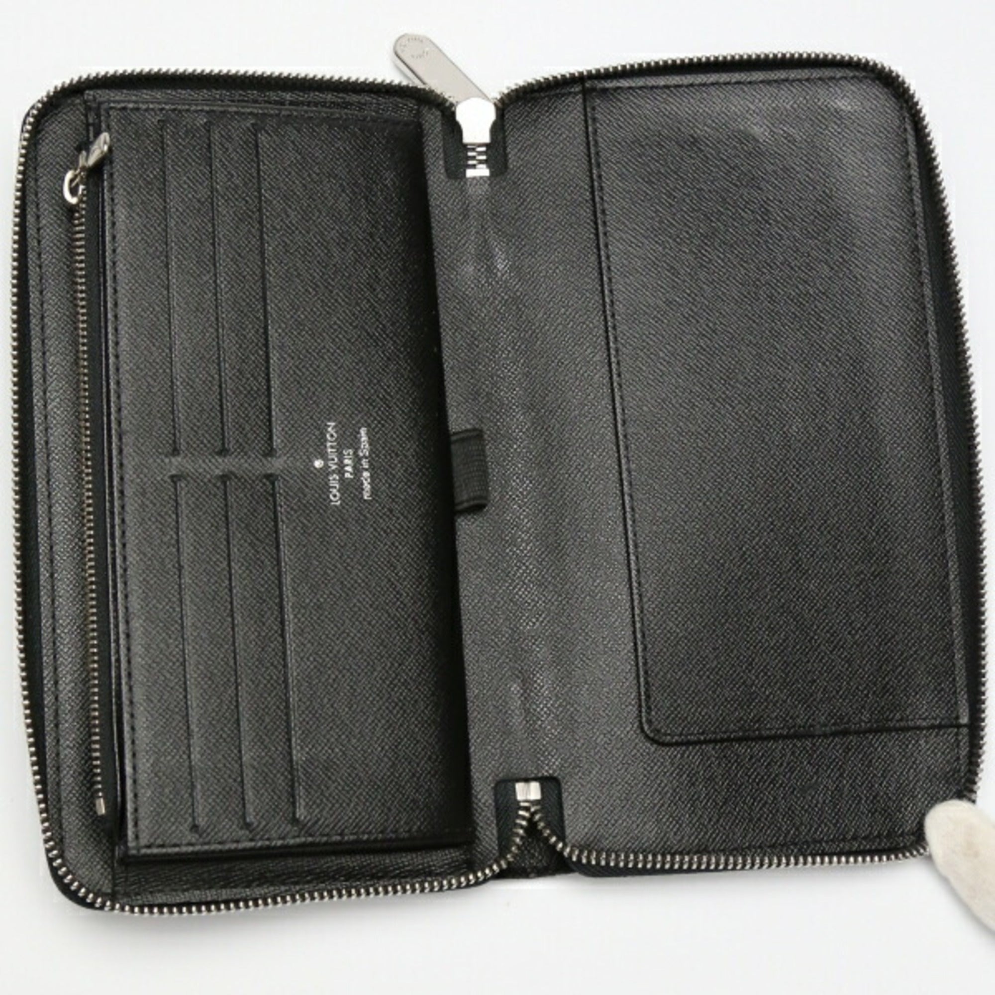 Louis Vuitton Black Damier Graphite Long Wallet (Bi-Fold) (Pre-Owned)