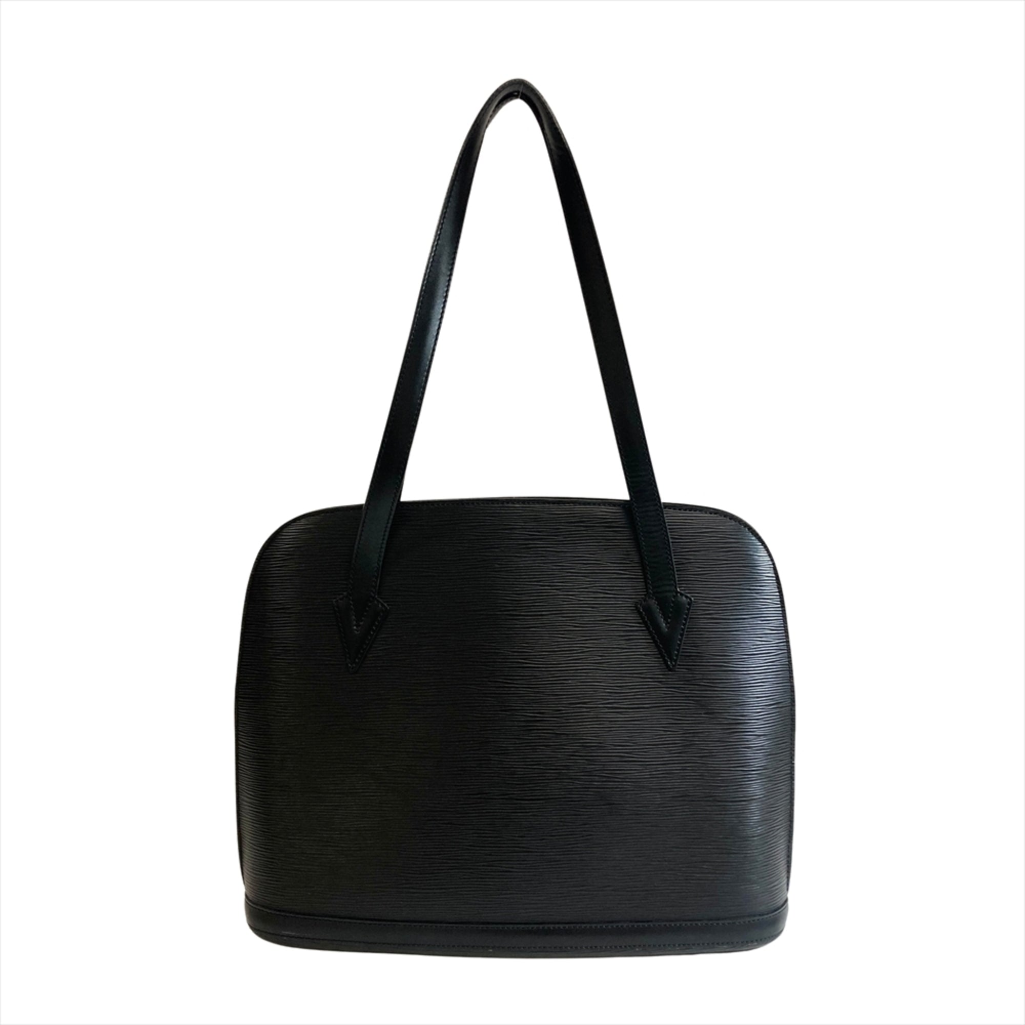 Louis Vuitton Black Noir Epi Leather Shoulder Bag Tote Bag (Pre-Owned)