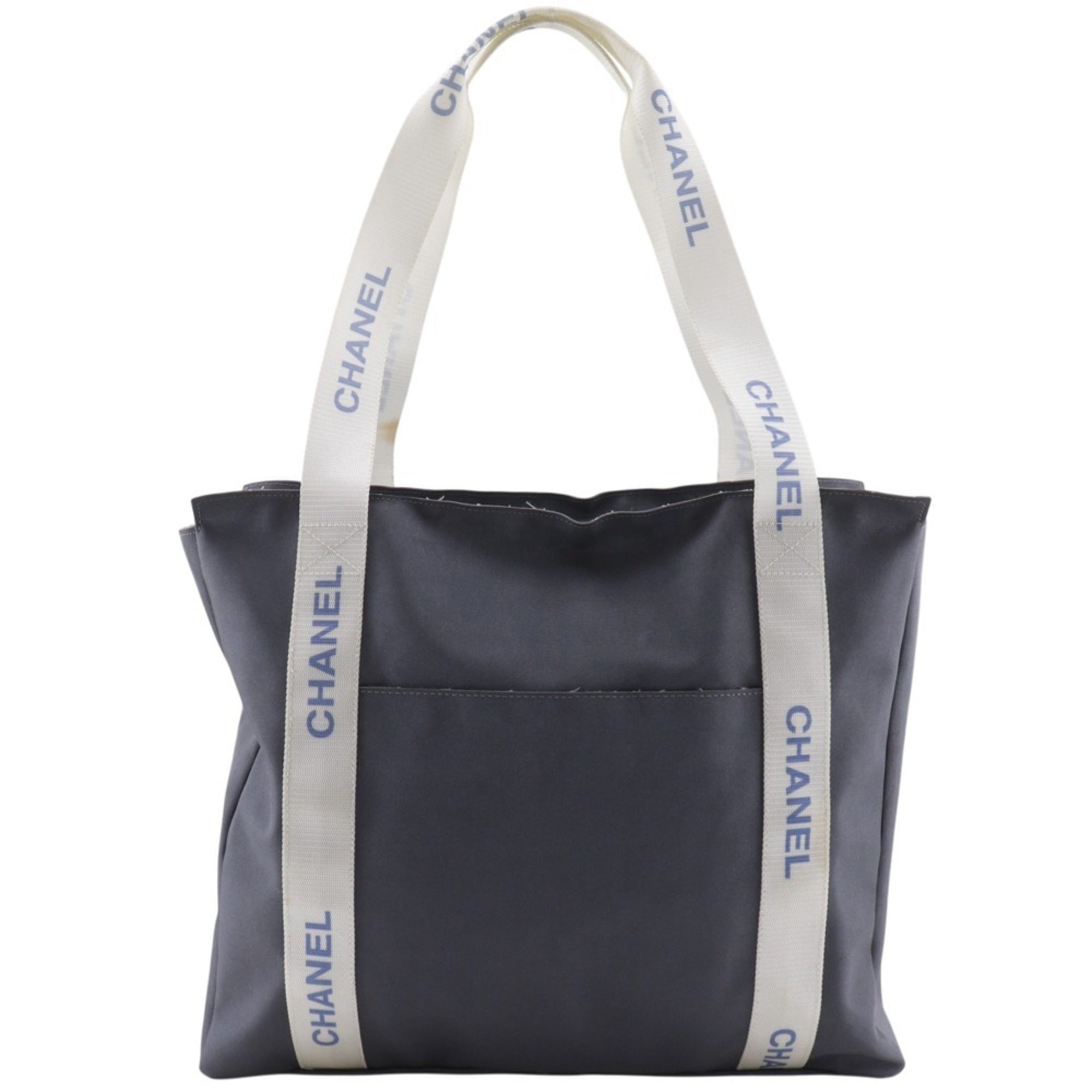 Chanel Sport Gray Nylon Tote Bag (Pre-Owned)