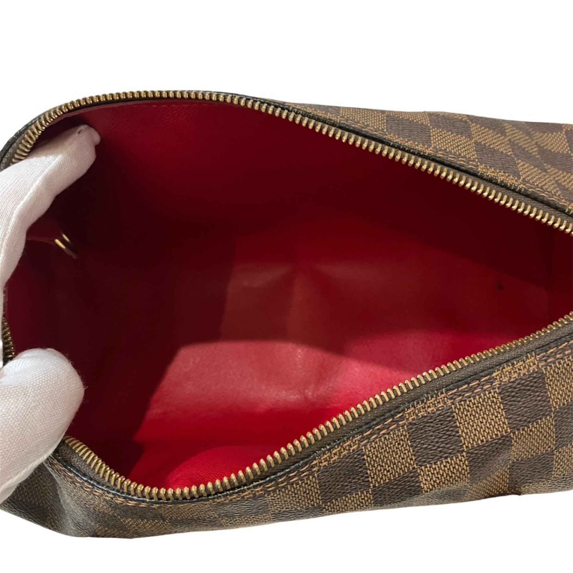 Louis Vuitton Damier Brown Damier Canvas Handbag (Pre-Owned)