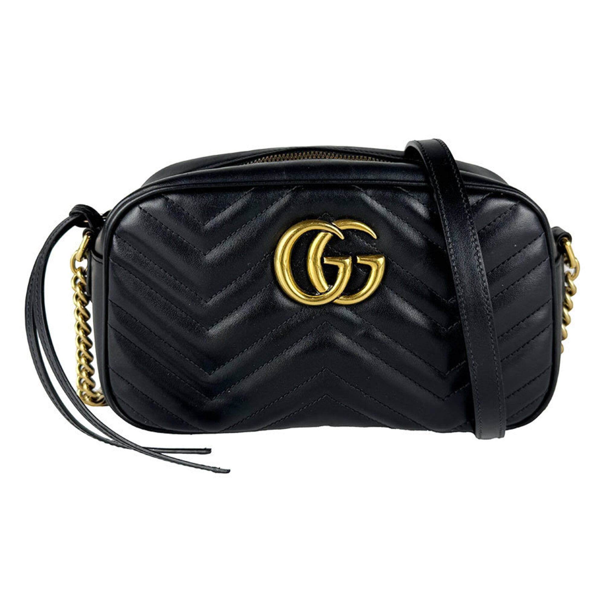 Gucci Black Leather Shoulder Bag (Pre-Owned)