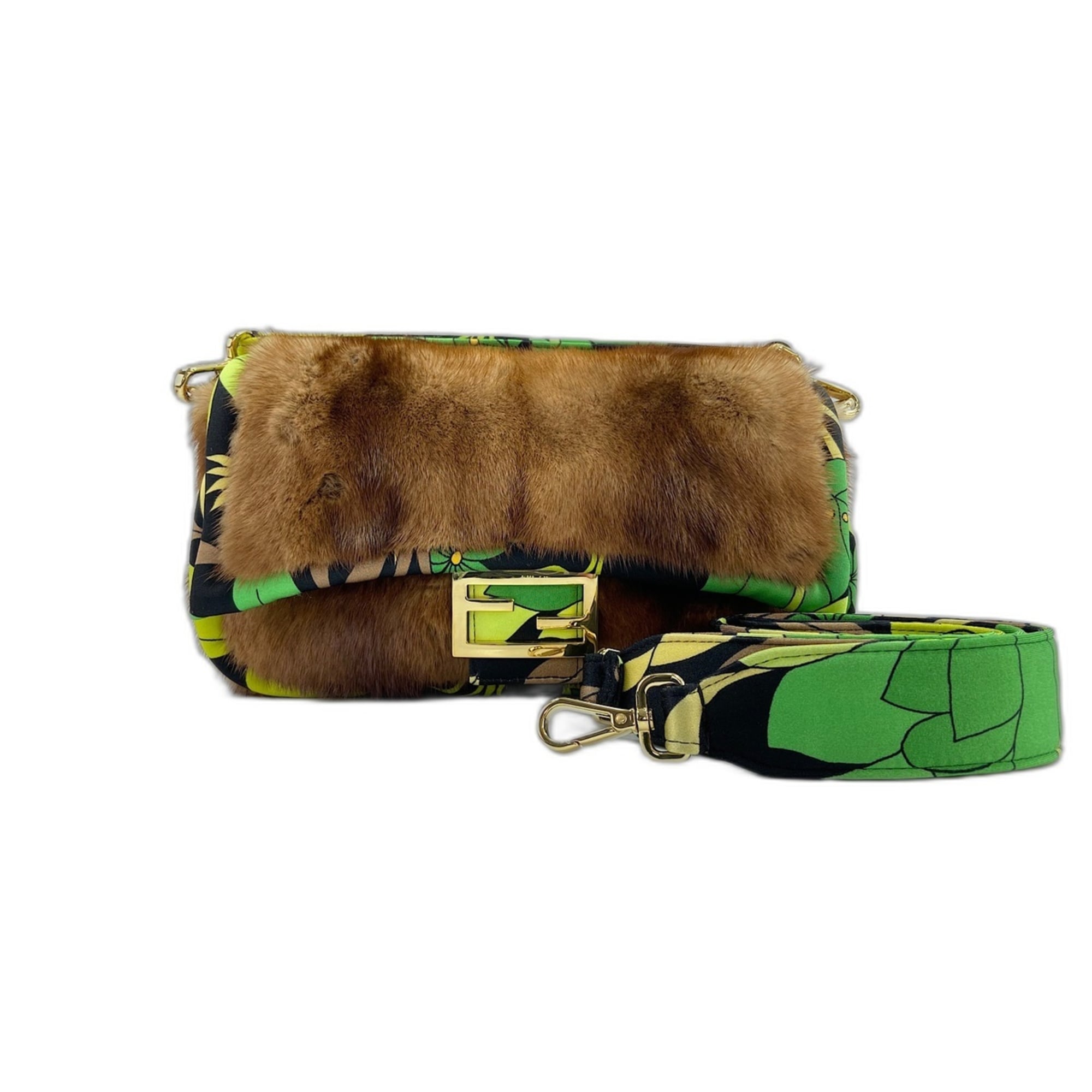 Fendi Green Shoulder Bag (Pre-Owned)