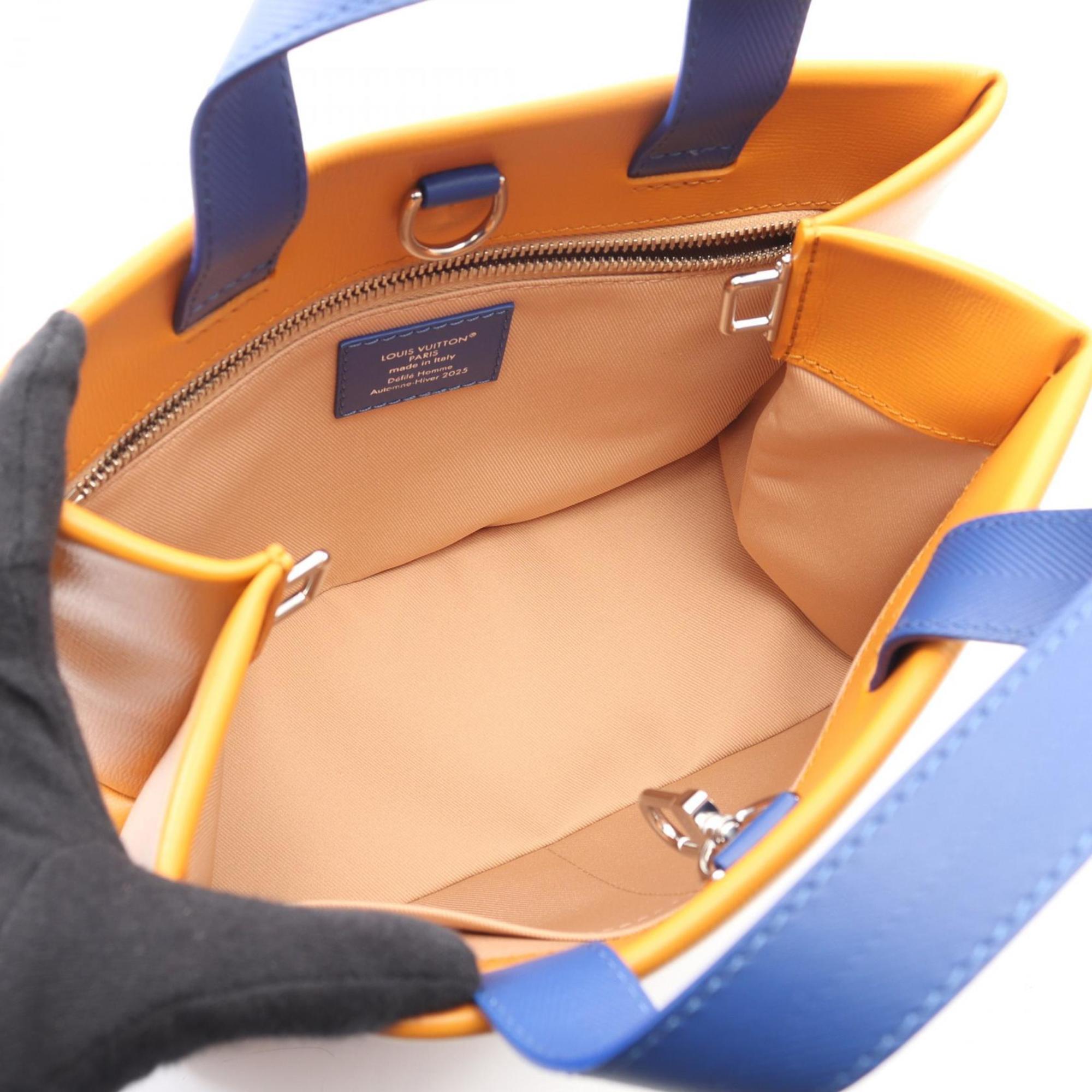 Louis Vuitton Orange Saffron Leather Handbag Tote Bag (Pre-Owned)