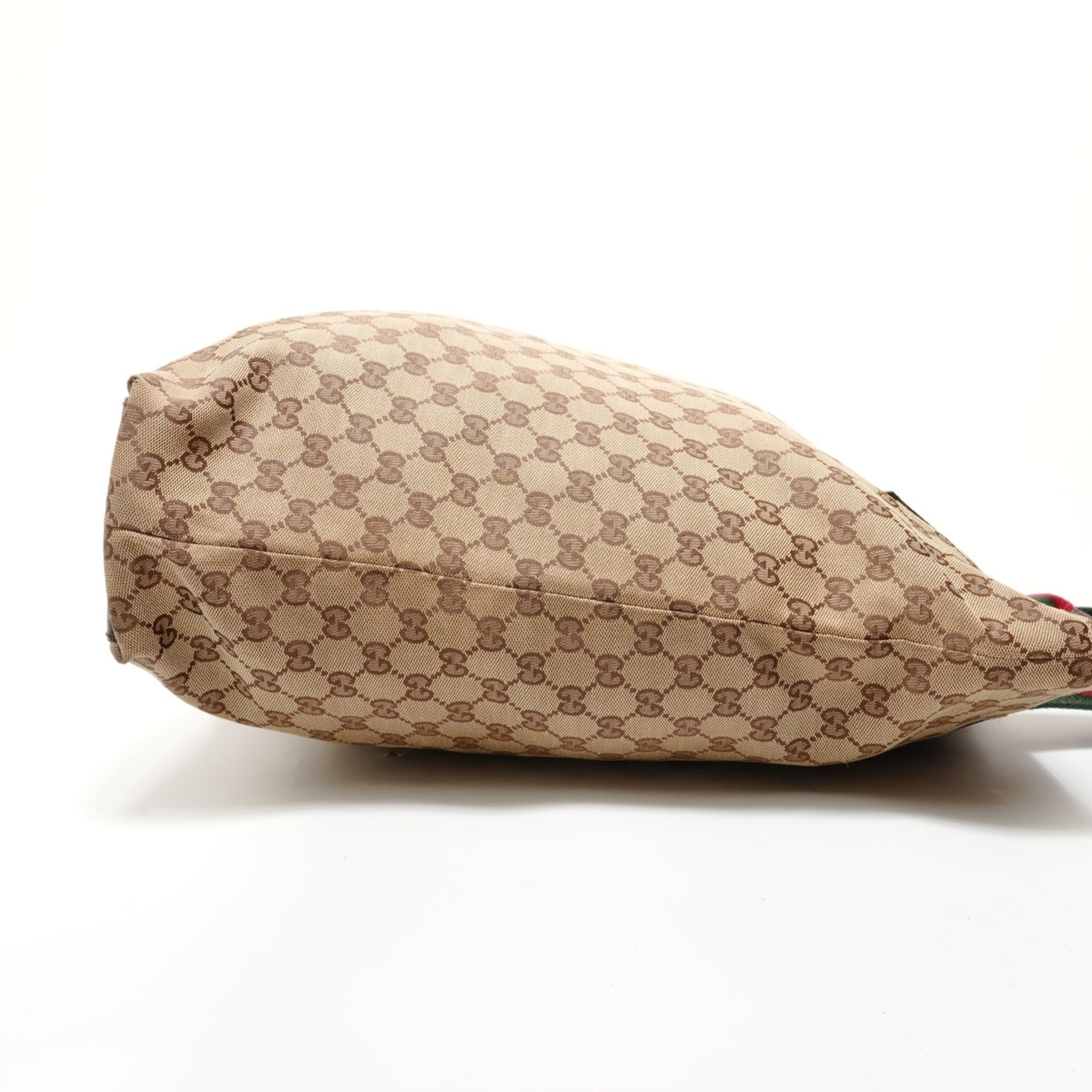 Gucci Gg Canvas Beige Gg Canvas Shoulder Bag (Pre-Owned)
