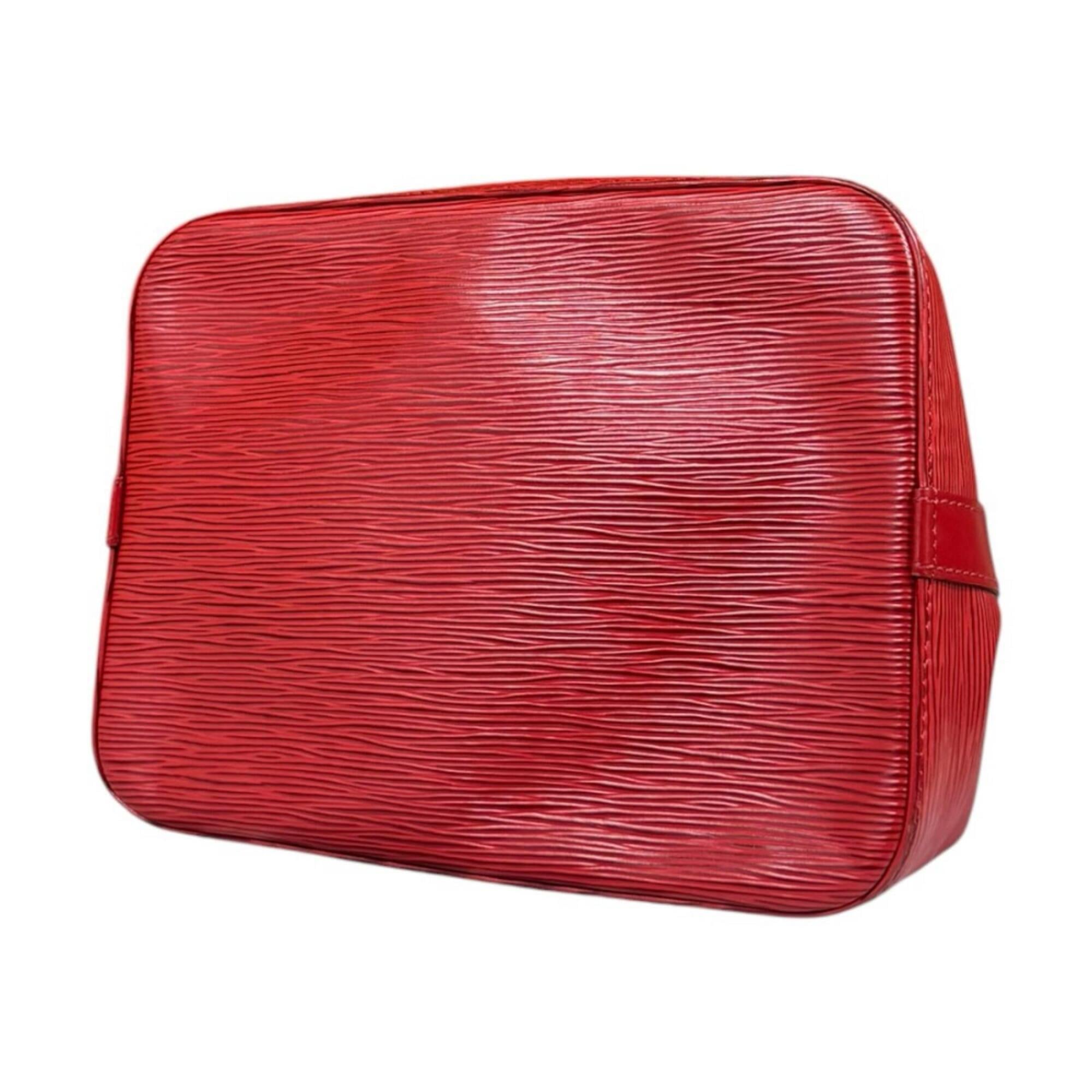 Louis Vuitton Castilian Red Red Color Epi Leather Shoulder Bag (Pre-Owned)