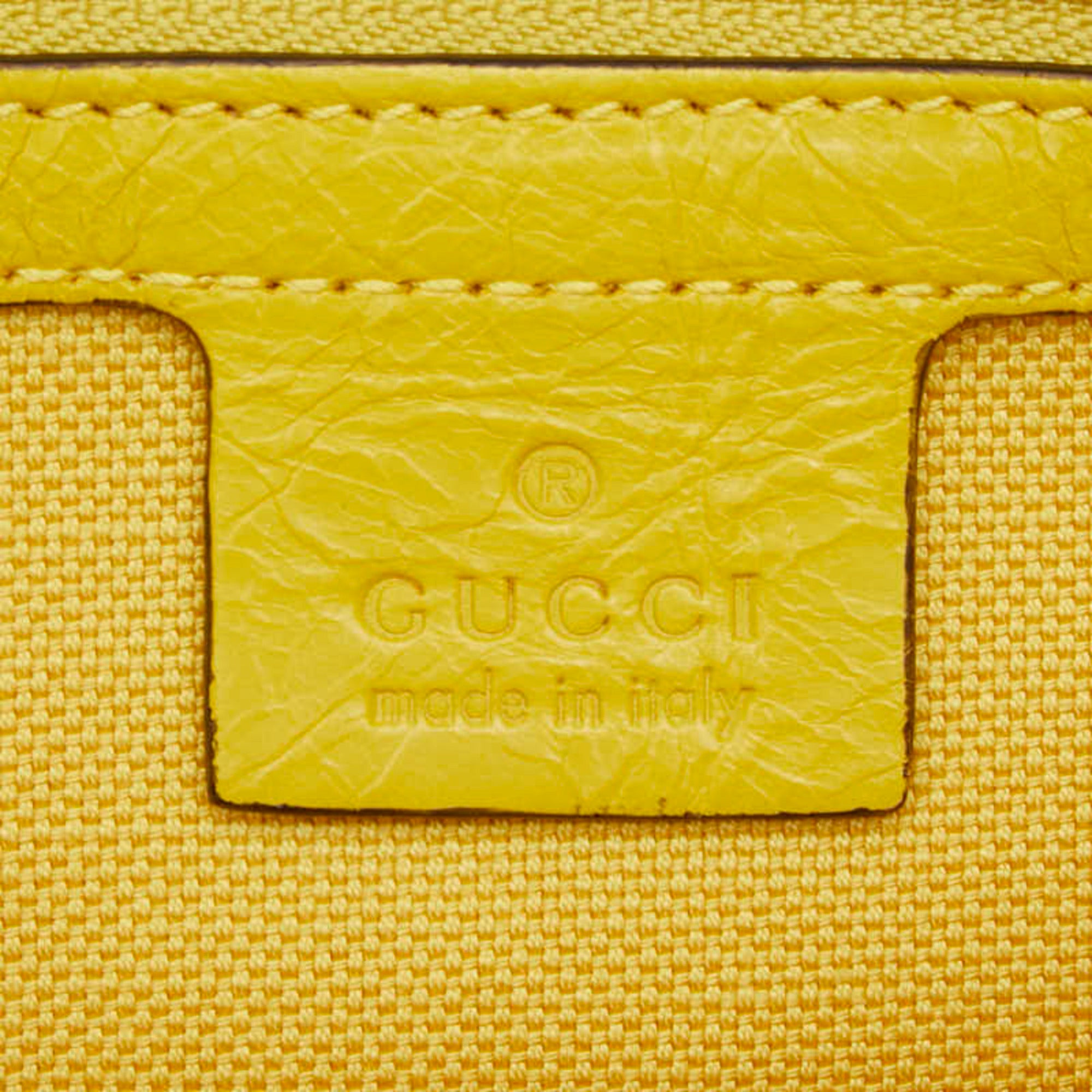 Gucci Yellow Leather Fanny Pack (Pre-Owned)