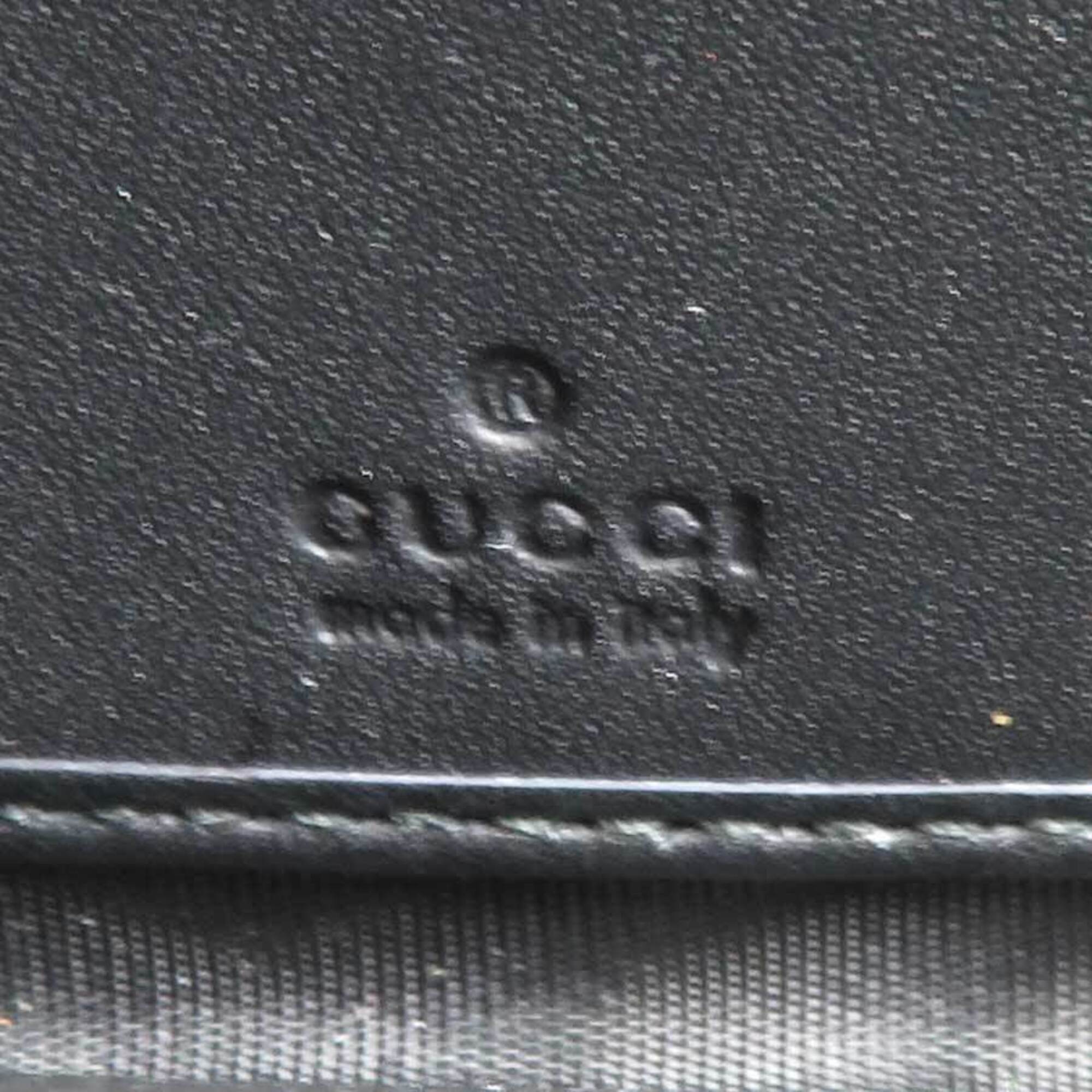 Gucci Black Leather Long Wallet (Bi-Fold) (Pre-Owned)