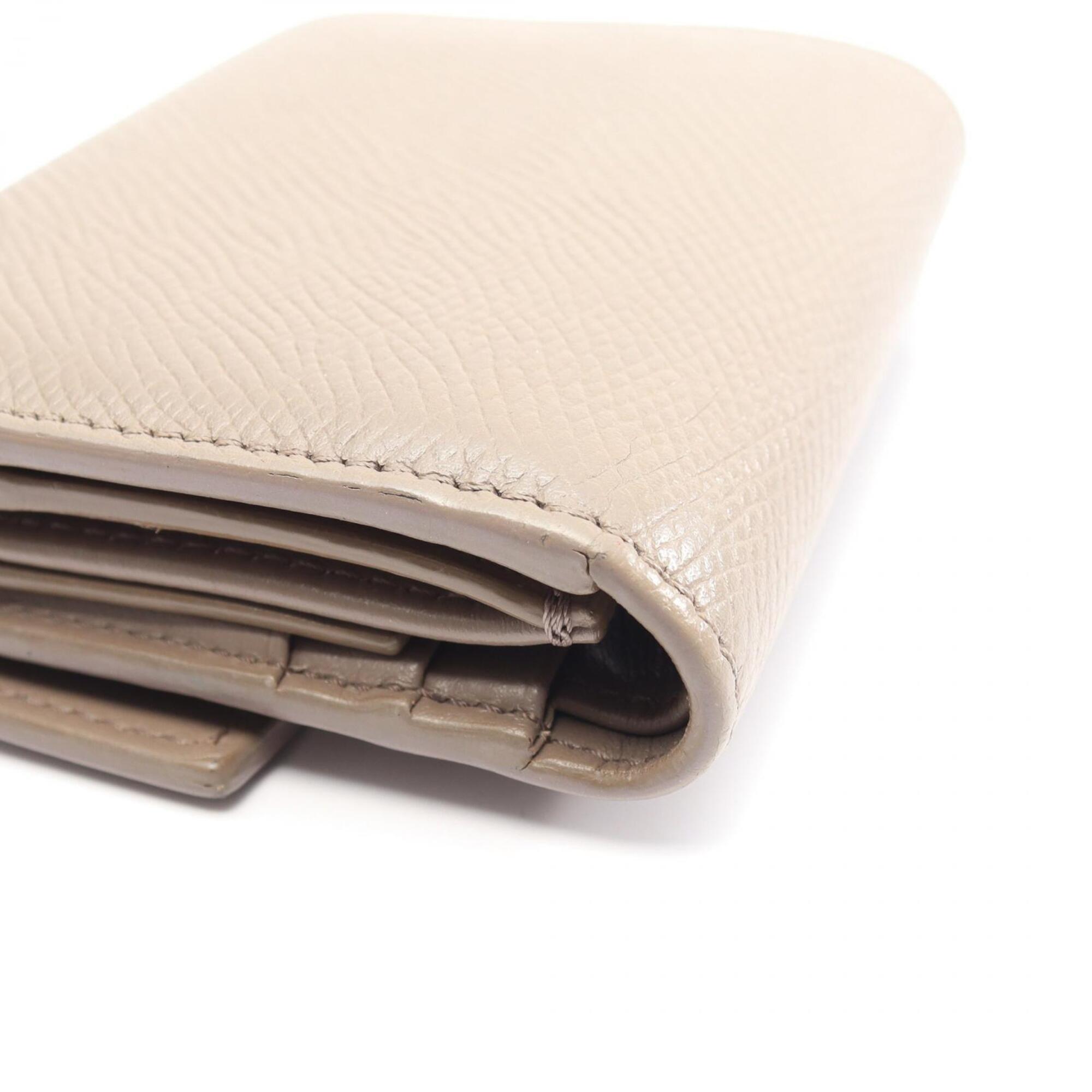 Celine Beige Leather Wallet (Tri-Fold) (Pre-Owned)