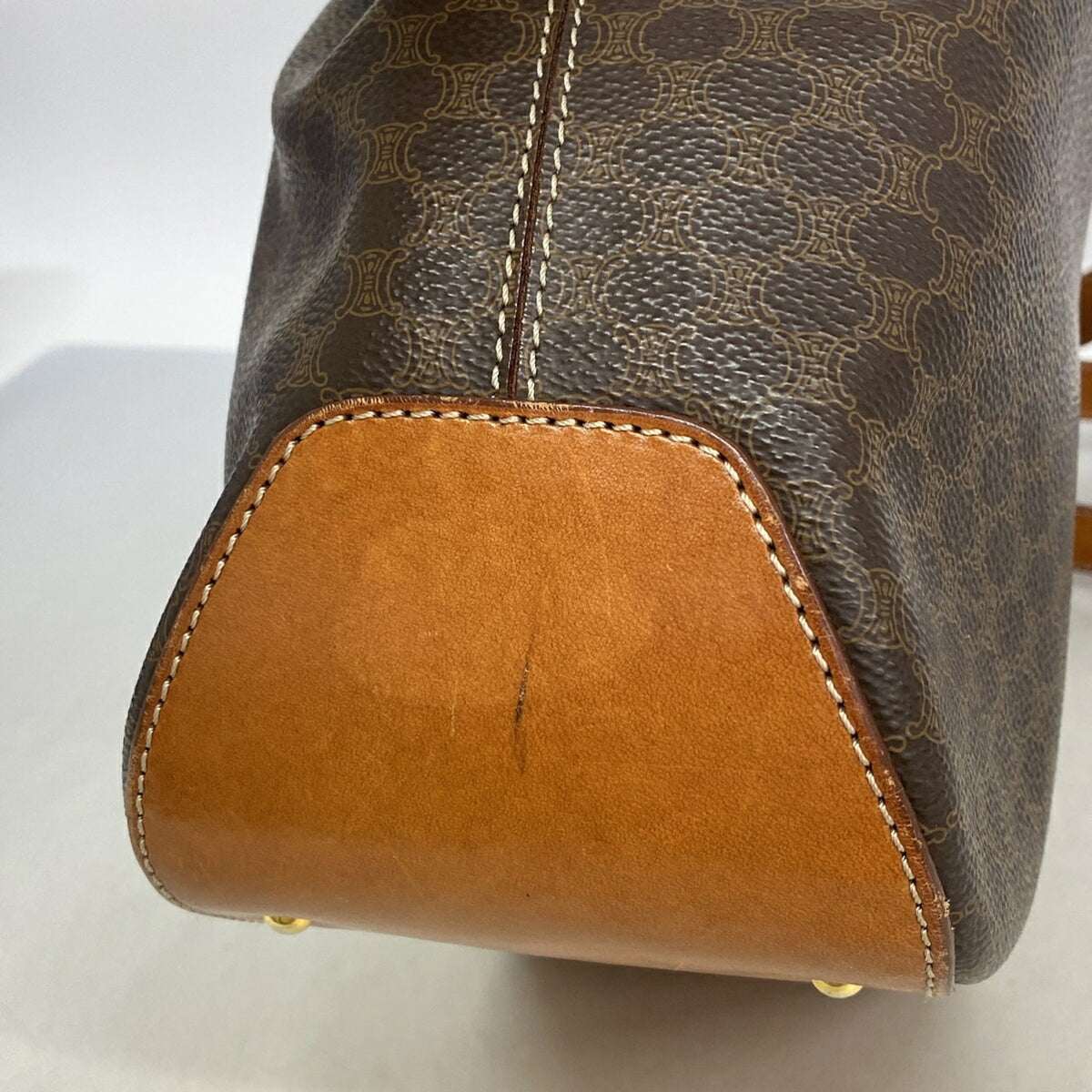 Celine Brown Pvc Shoulder Bag (Pre-Owned)