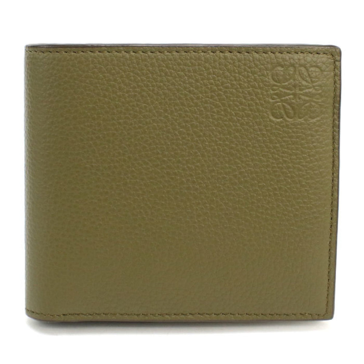 Loewe Khaki Leather Wallet (Bi-Fold) (Pre-Owned)
