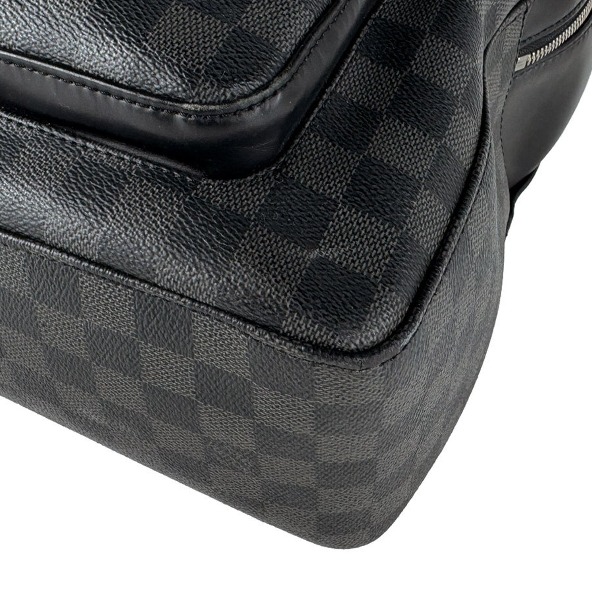 Louis Vuitton Black Damier Graphite Damier Graphite Backpack (Pre-Owned)