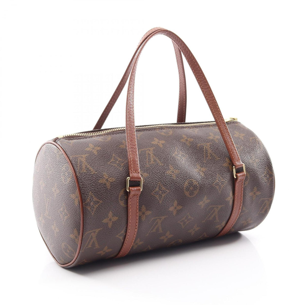 Louis Vuitton Brown Monogram Coated Canvas Leather Handbag (Pre-Owned)