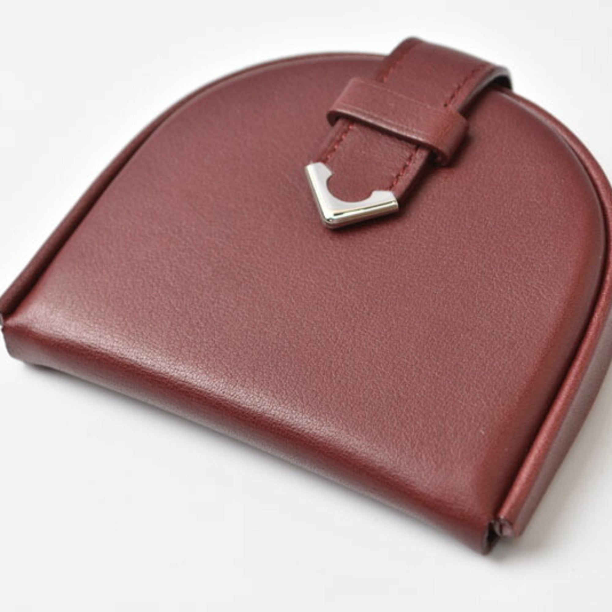 Cartier Must Bordeaux Leather Coin Purse/Coin Case (Pre-Owned)
