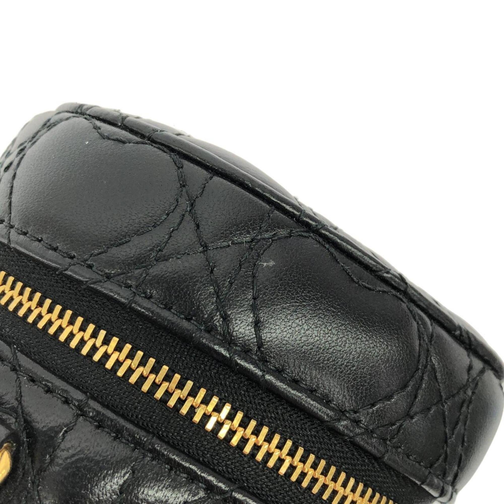 Christian Dior Black Leather Shoulder Bag (Pre-Owned)
