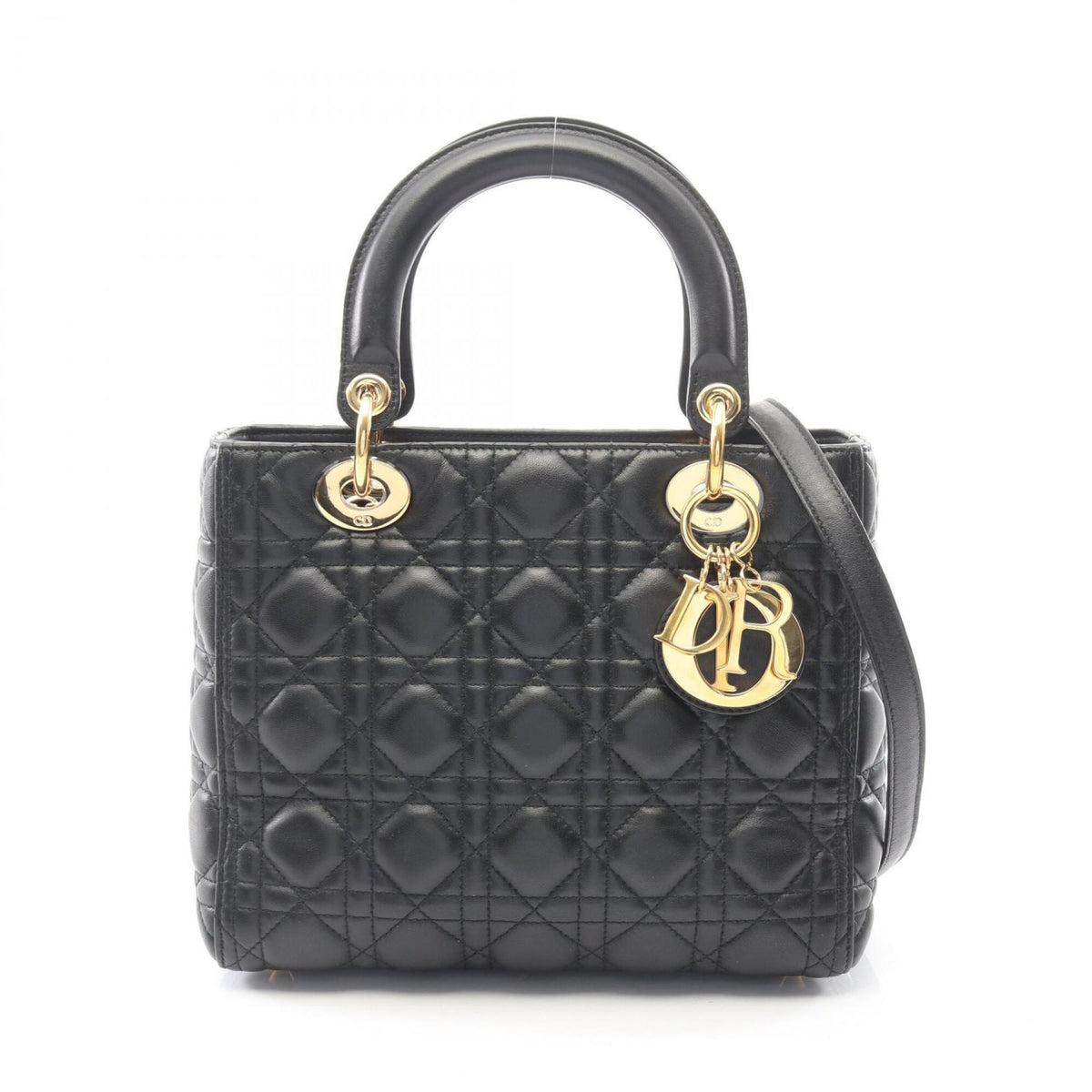 Christian Dior Black Leather Handbag (Pre-Owned)