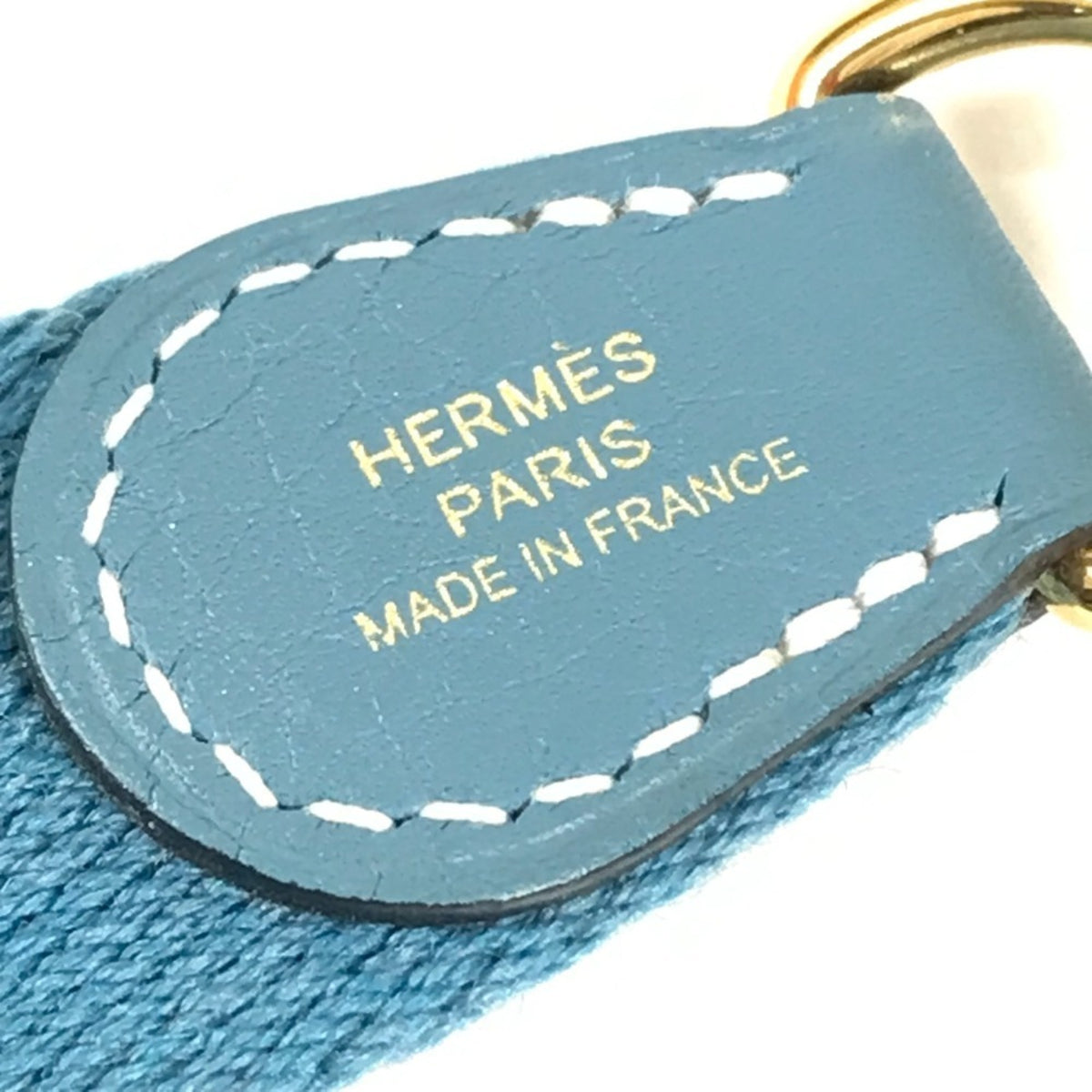 Hermes Blue Taurillon Clemence Leather Pochette Shoulder Bag (Pre-Owned)