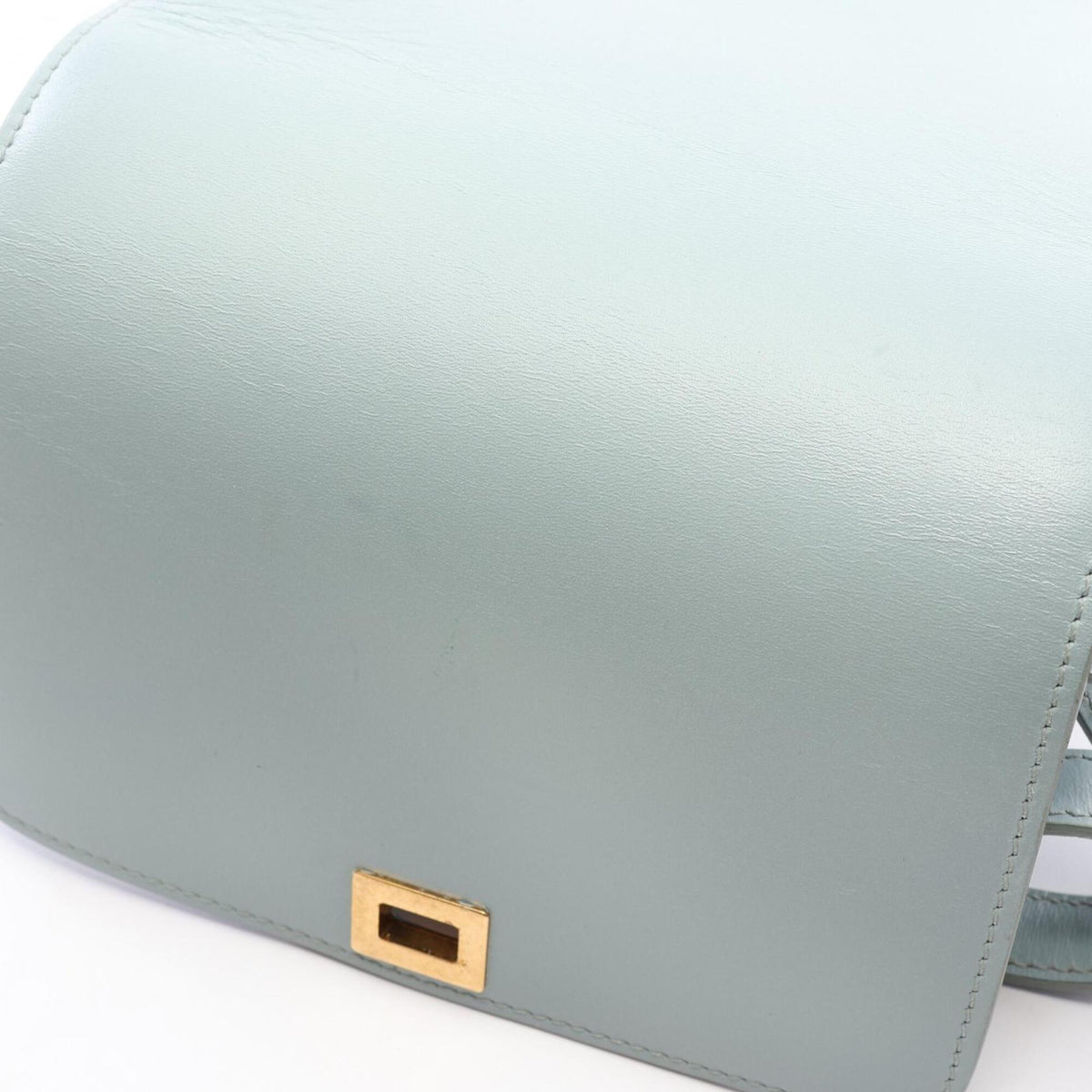 Celine Blue Leather Handbag Shoulder Bag (Pre-Owned)