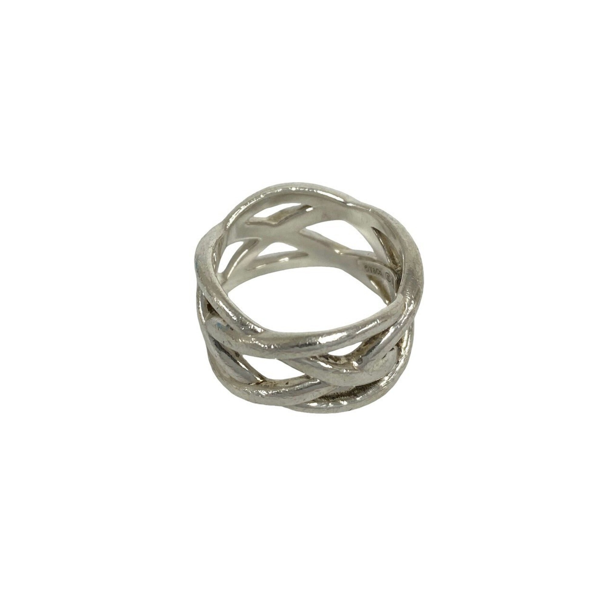 Tiffany Silver Silver 925 Band Ring (Pre-Owned)