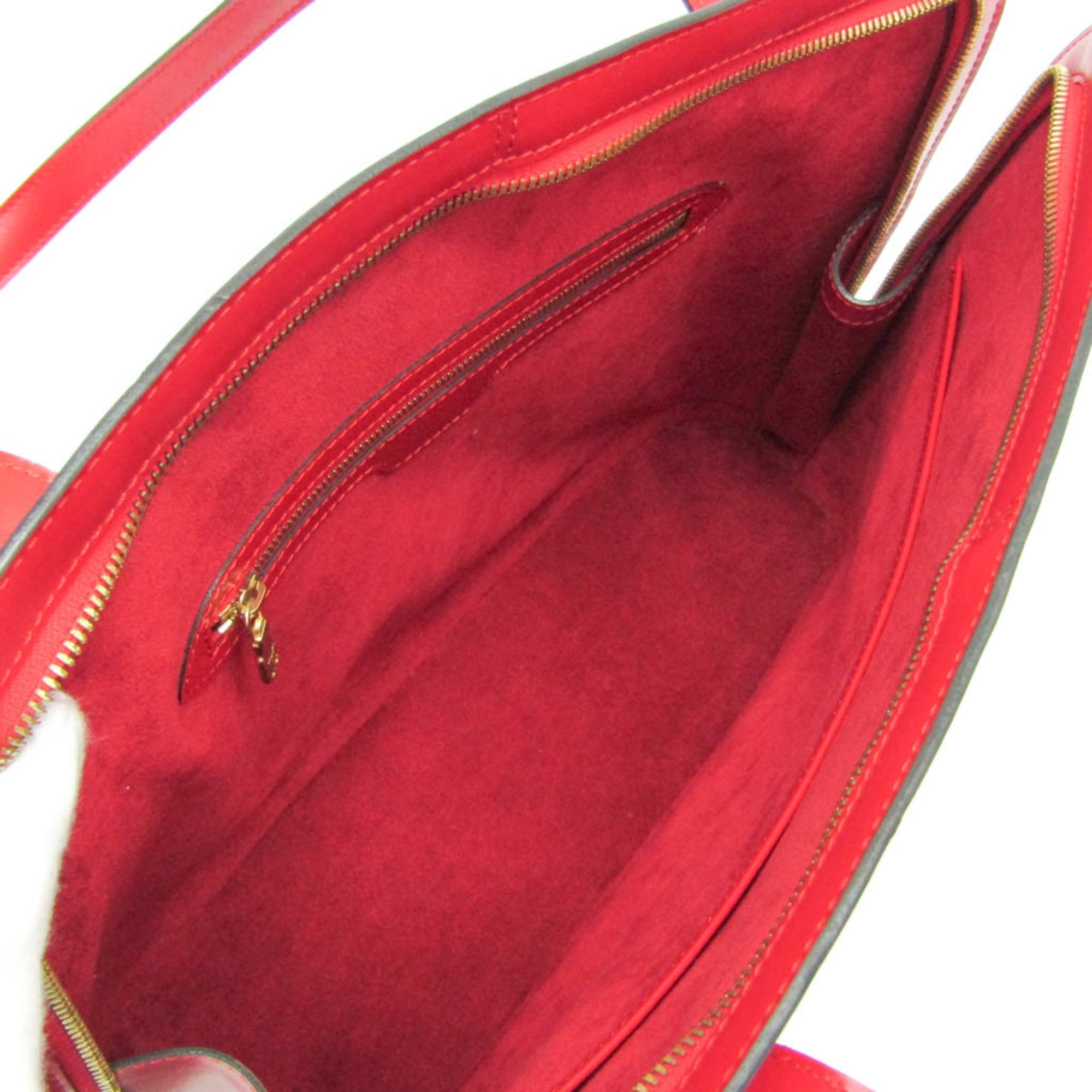 Louis Vuitton Lussac Handbag Epi Leather Red Leather Shoulder Bag Bag (Pre-Owned)