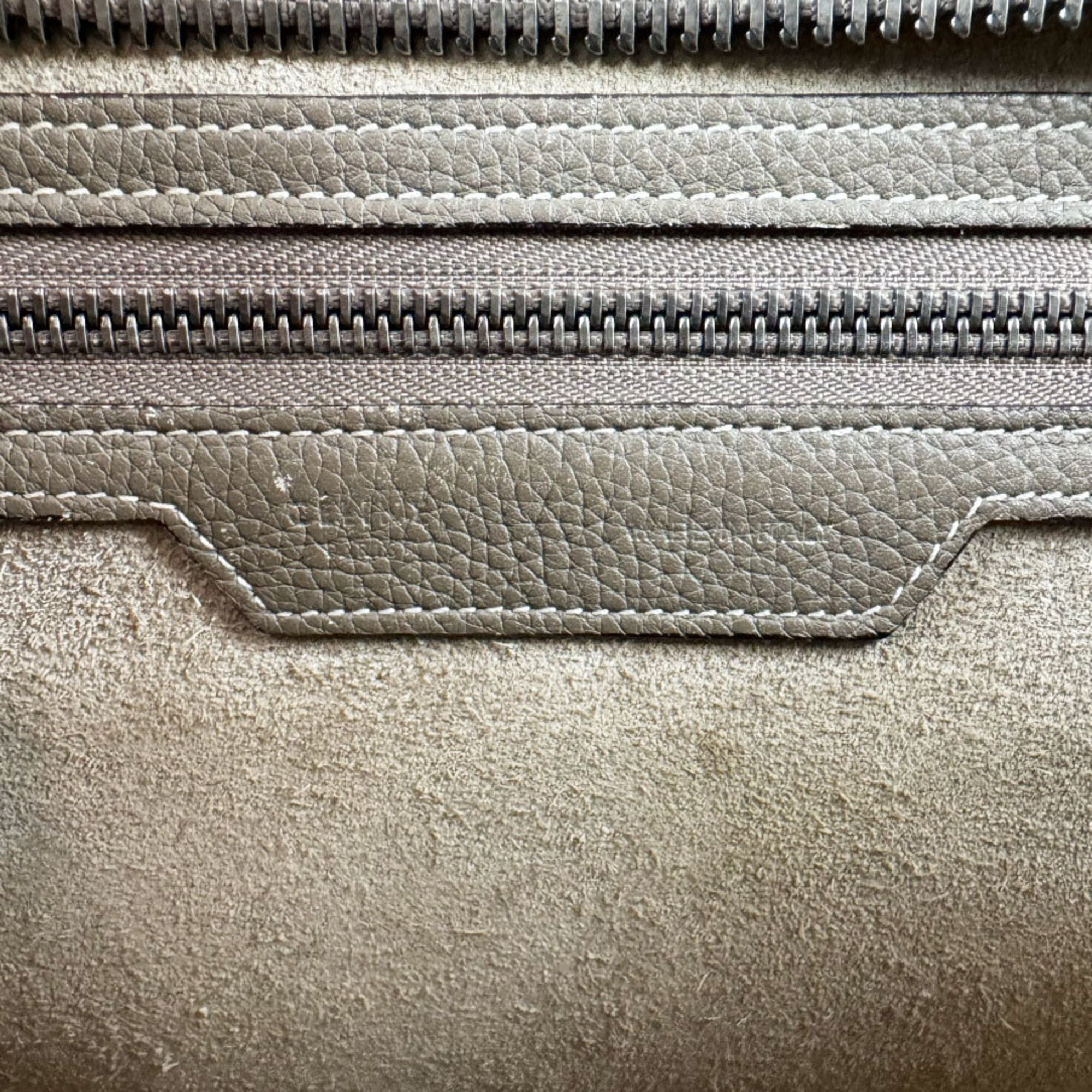 Celine Grayish Leather Handbag (Pre-Owned)
