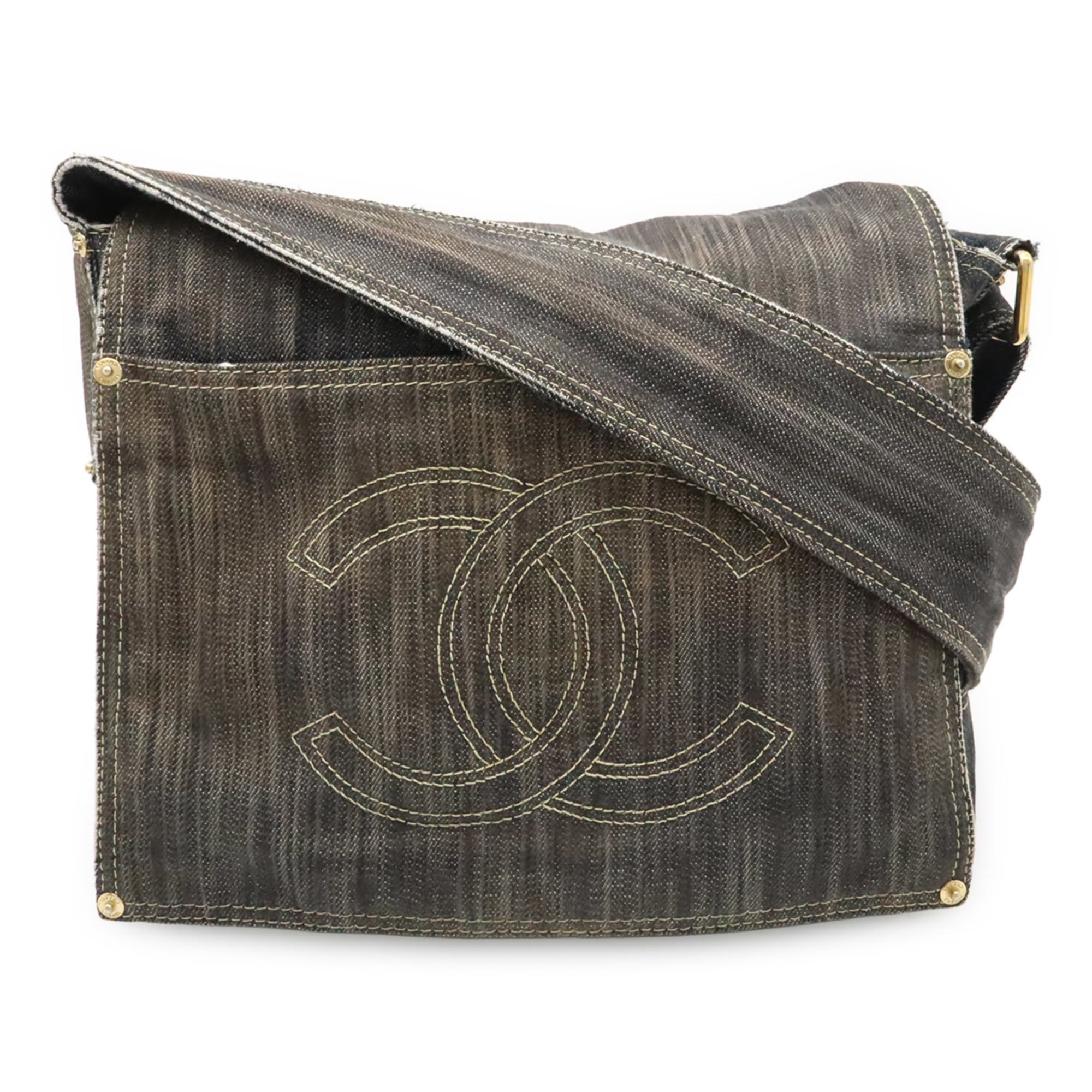 Chanel Denim Denim Shoulder Bag (Pre-Owned)