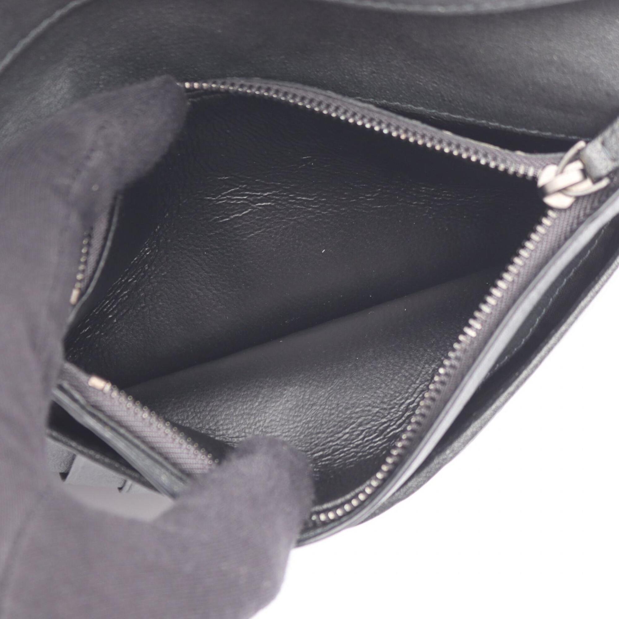 Bottega Veneta Intrecciato Beige Green Navy Leather Long Wallet (Bi-Fold) (Pre-Owned)